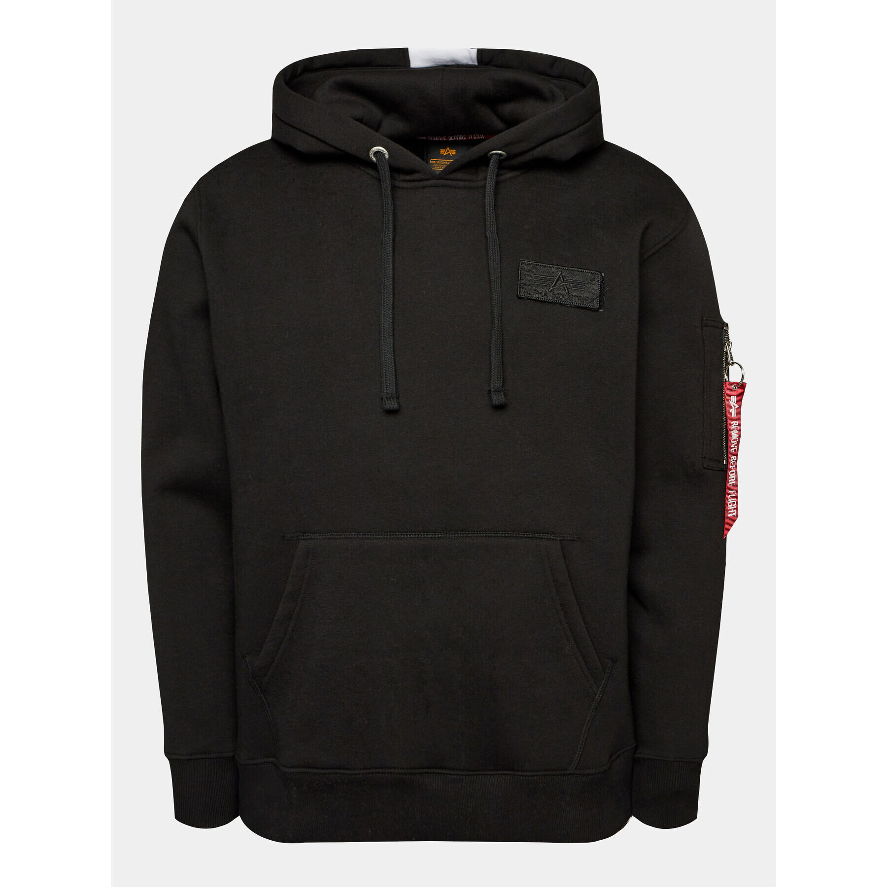 Alpha Industries Bluză Red Stripe 178314 Negru Regular Fit - Pled.ro