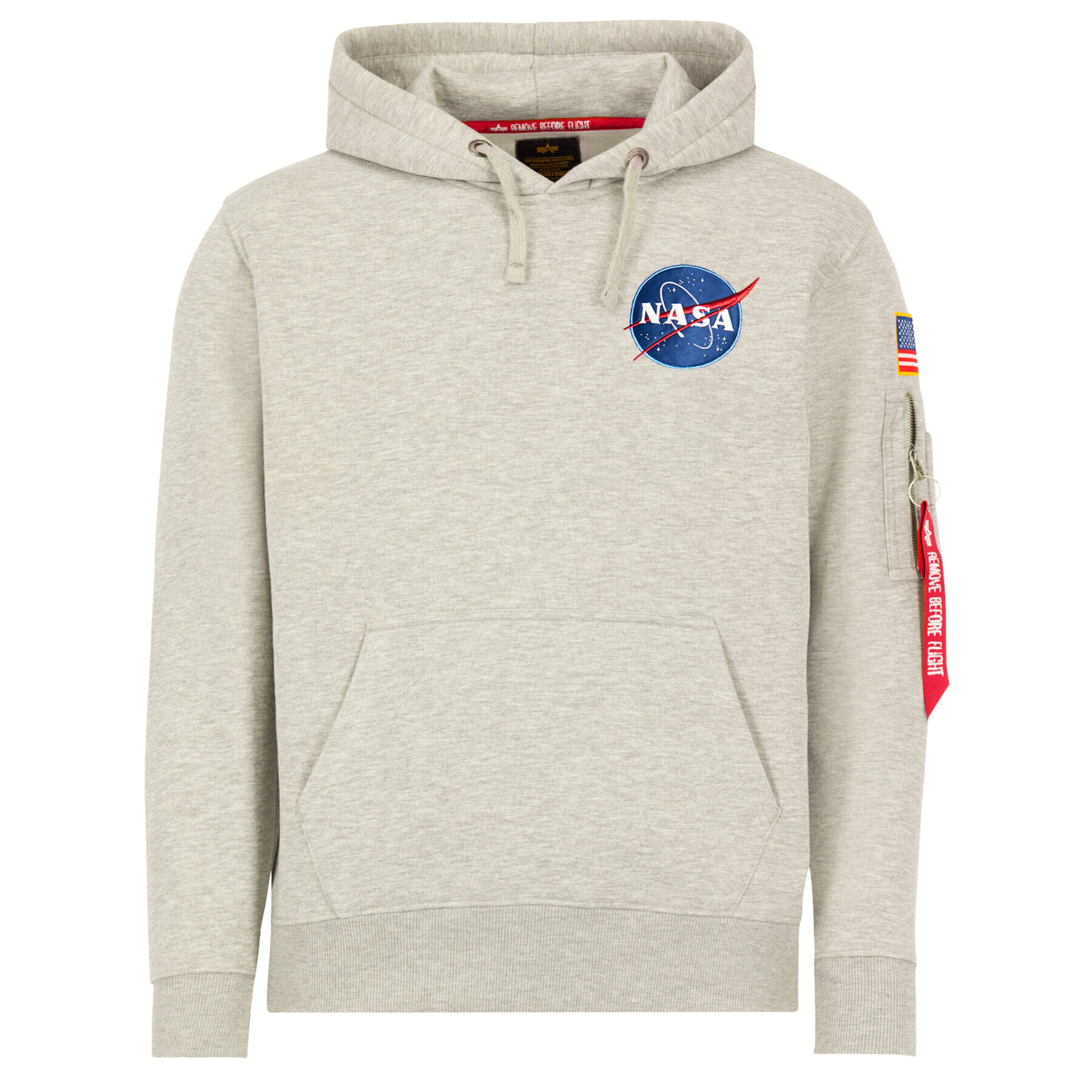 Alpha Industries Bluză Space Shuttle 178317 Gri Regular Fit - Pled.ro