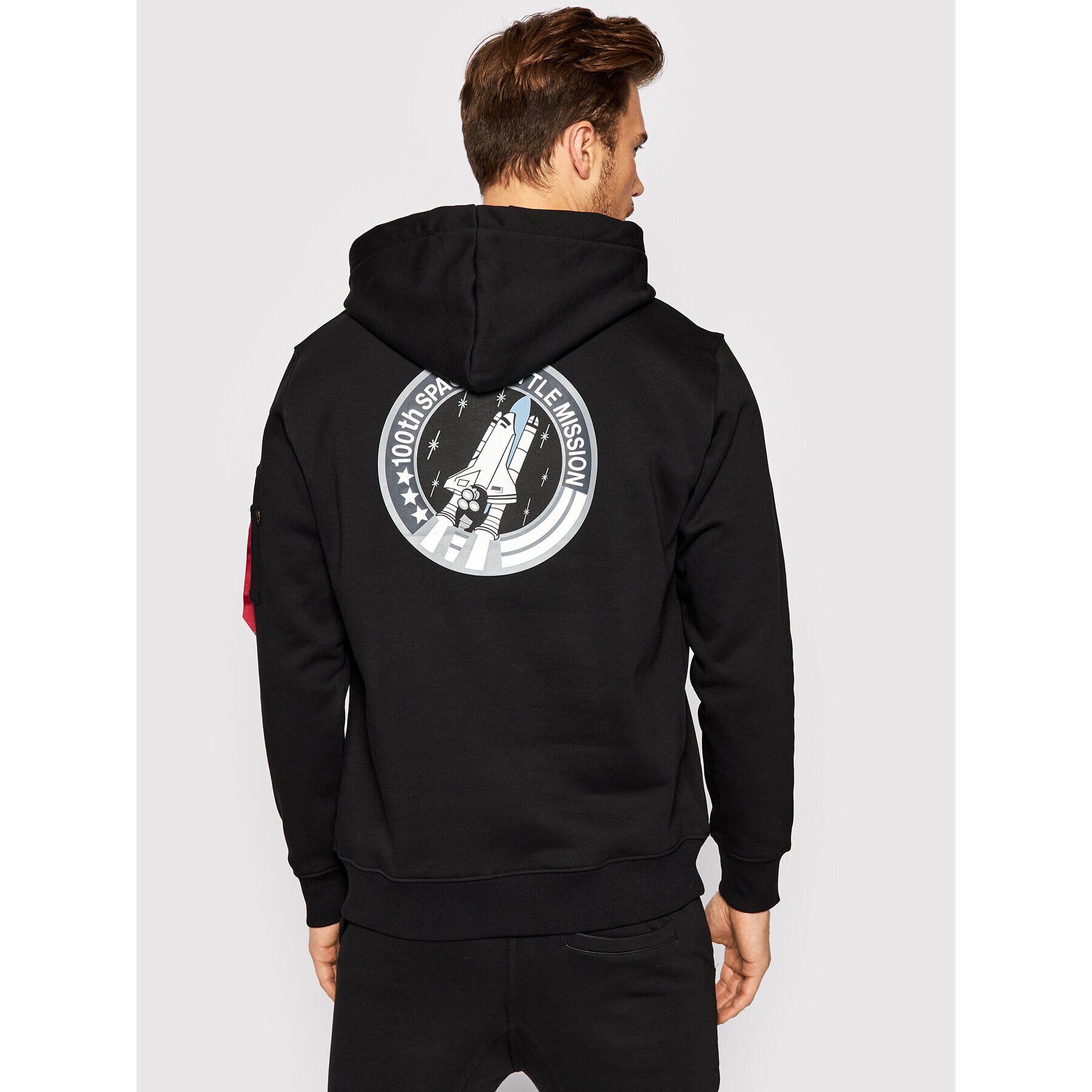 Alpha Industries Bluză Space Shuttle 178317 Negru Regular Fit - Pled.ro