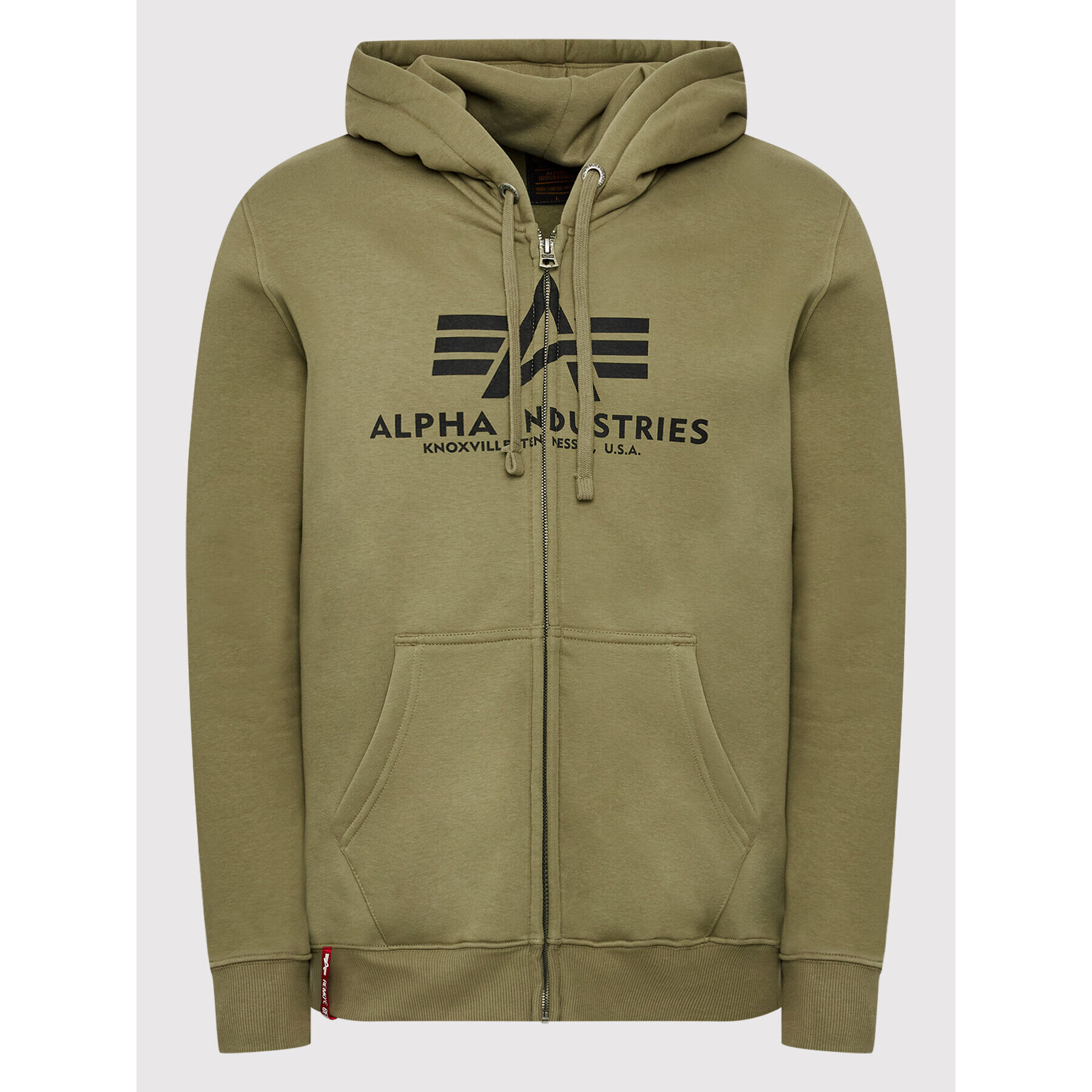 Alpha Industries Bluză Basic 178325 Verde Regular Fit - Pled.ro