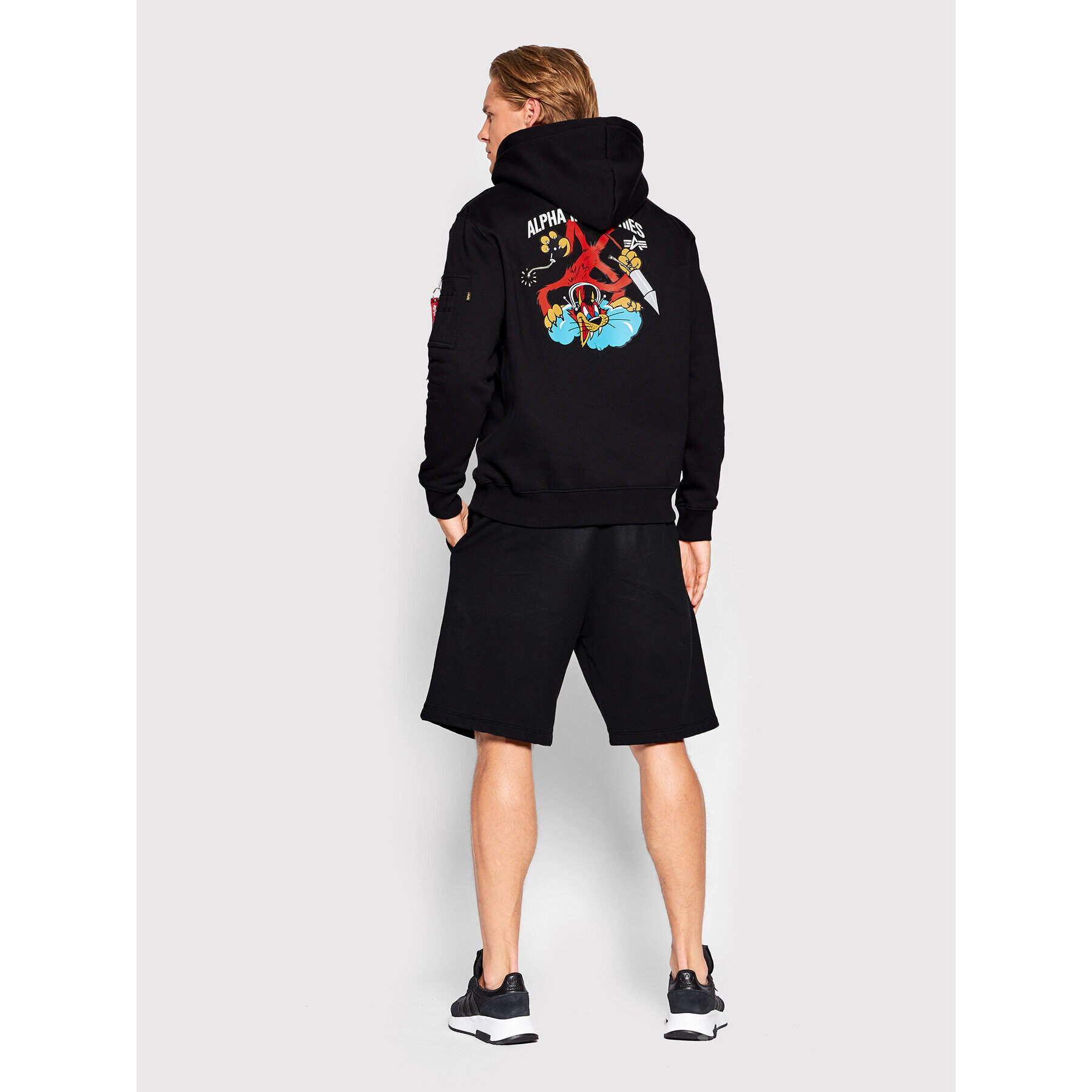 Alpha Industries Bluză Fighter Squadron 108331 Negru Regular Fit - Pled.ro