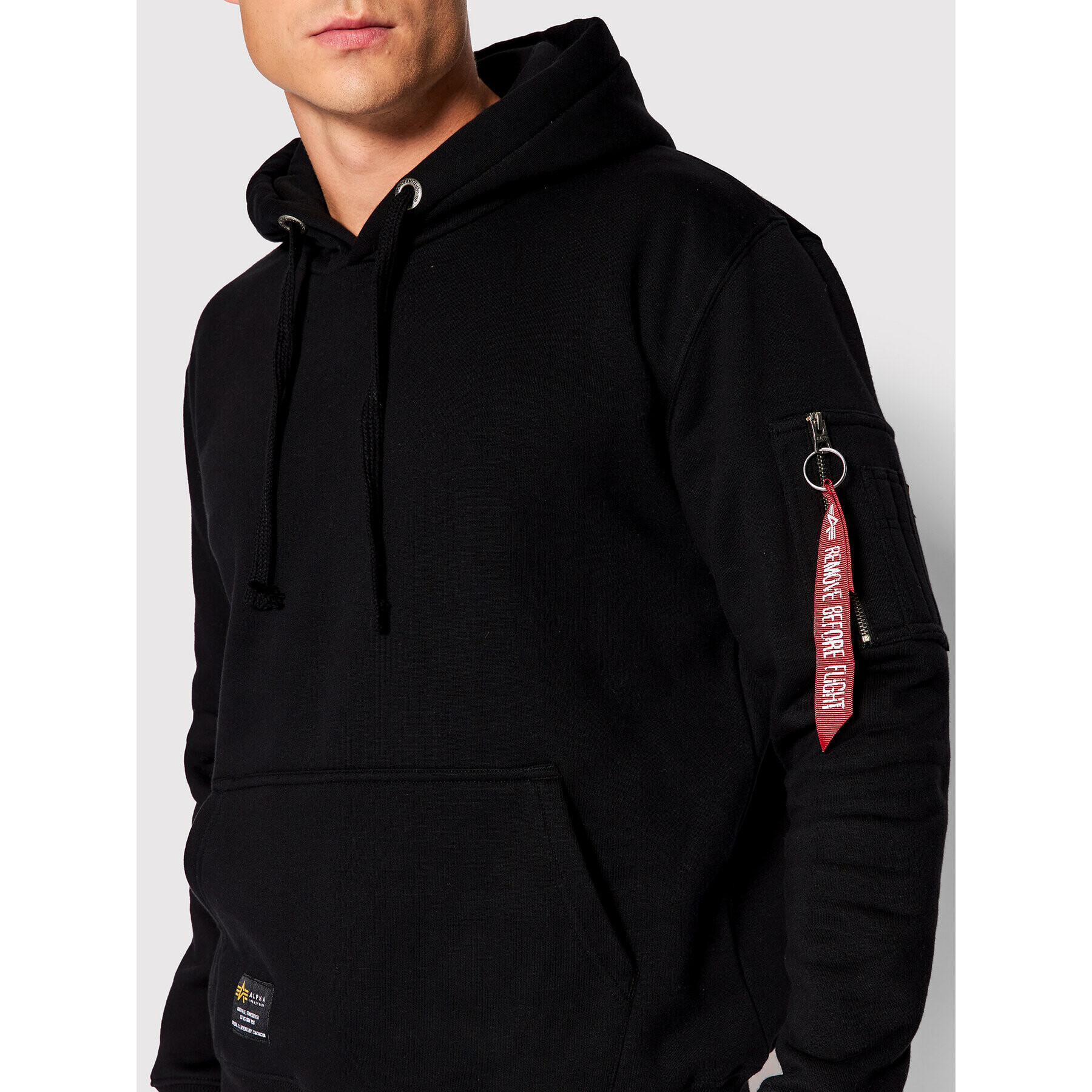 Alpha Industries Bluză Fighter Squadron 108331 Negru Regular Fit - Pled.ro