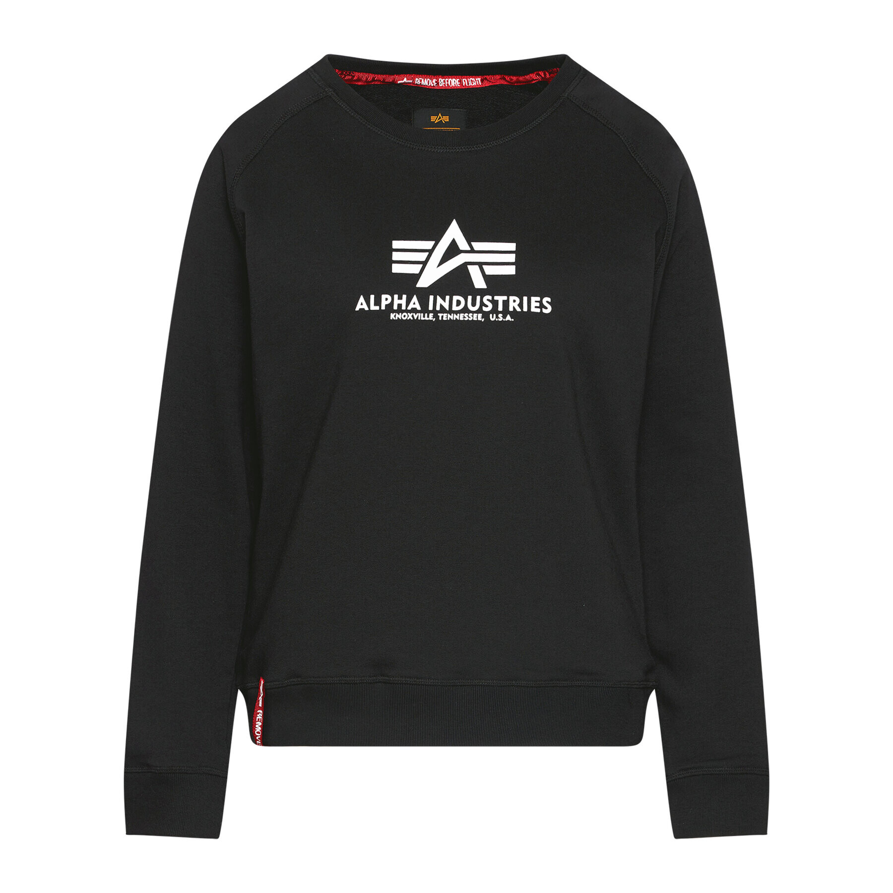 Alpha Industries Bluză New Basic 196031 Negru Regular Fit - Pled.ro