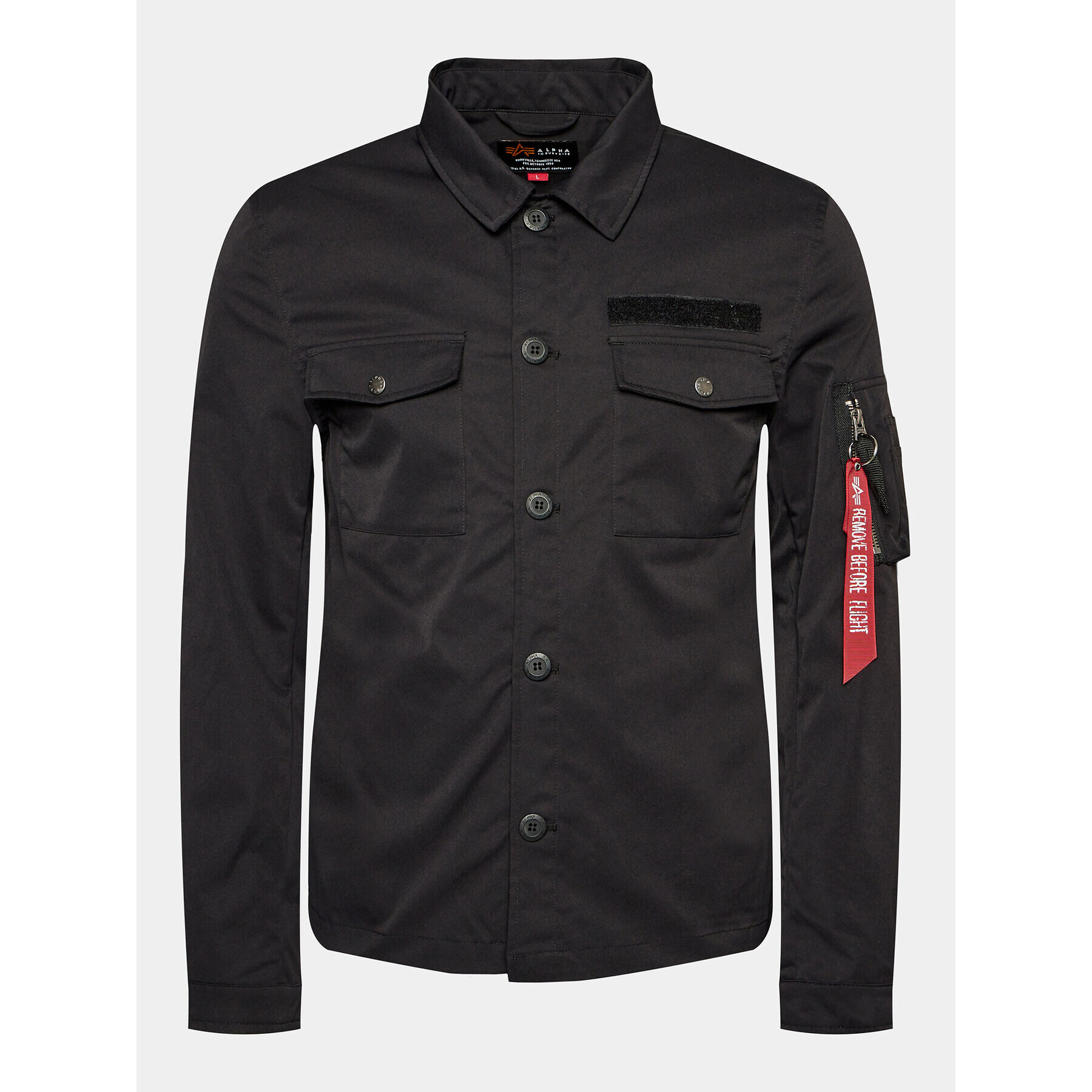 Alpha Industries Cămașă 108123 Negru Regular Fit - Pled.ro