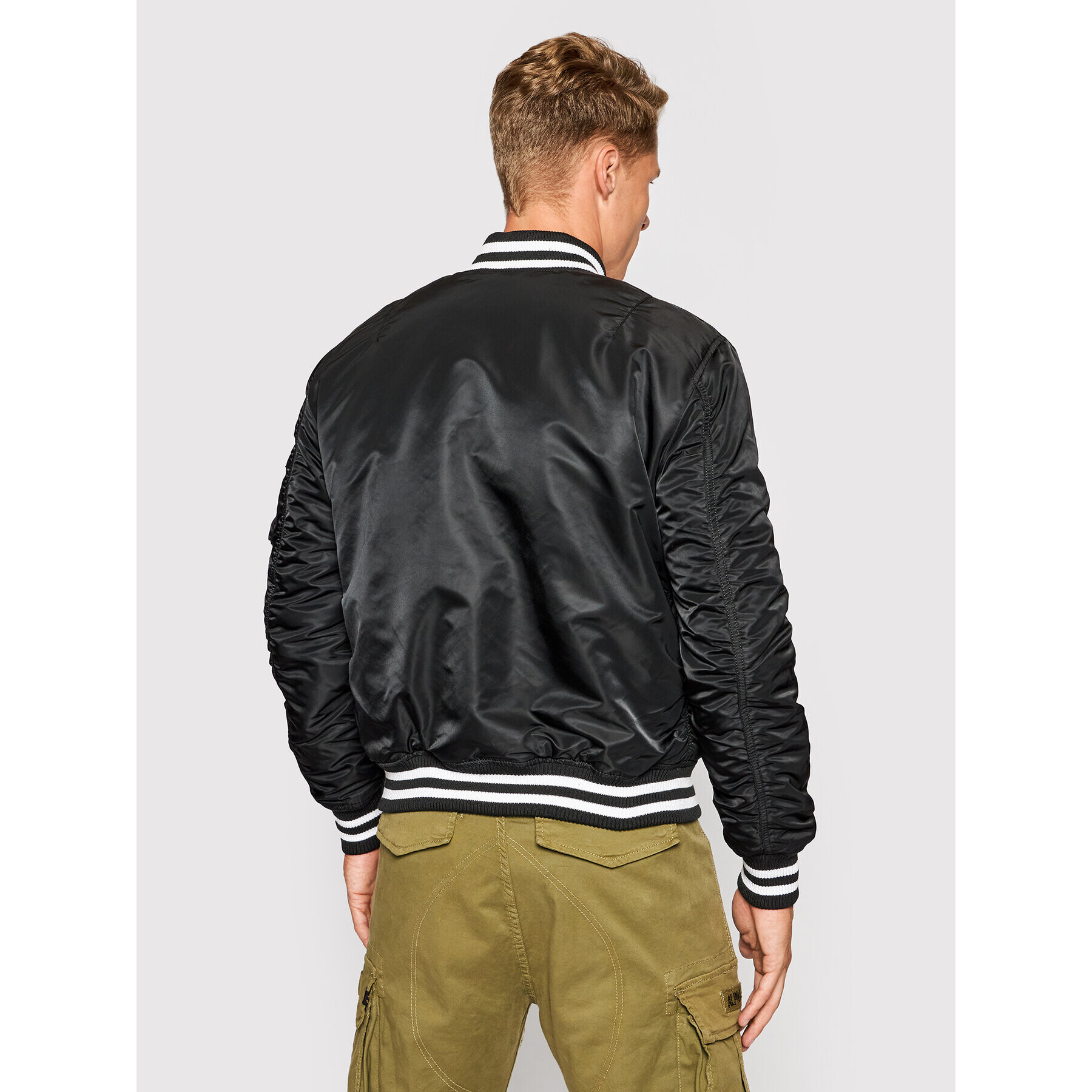 Alpha Industries Geacă bomber College 118112 Negru Regular Fit - Pled.ro