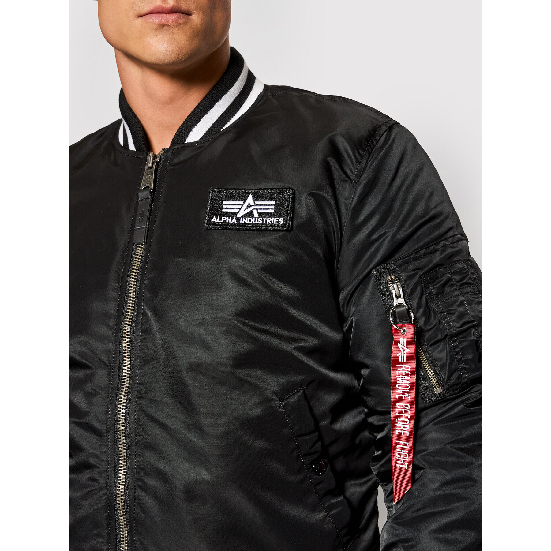 Alpha Industries Geacă bomber College 118112 Negru Regular Fit - Pled.ro