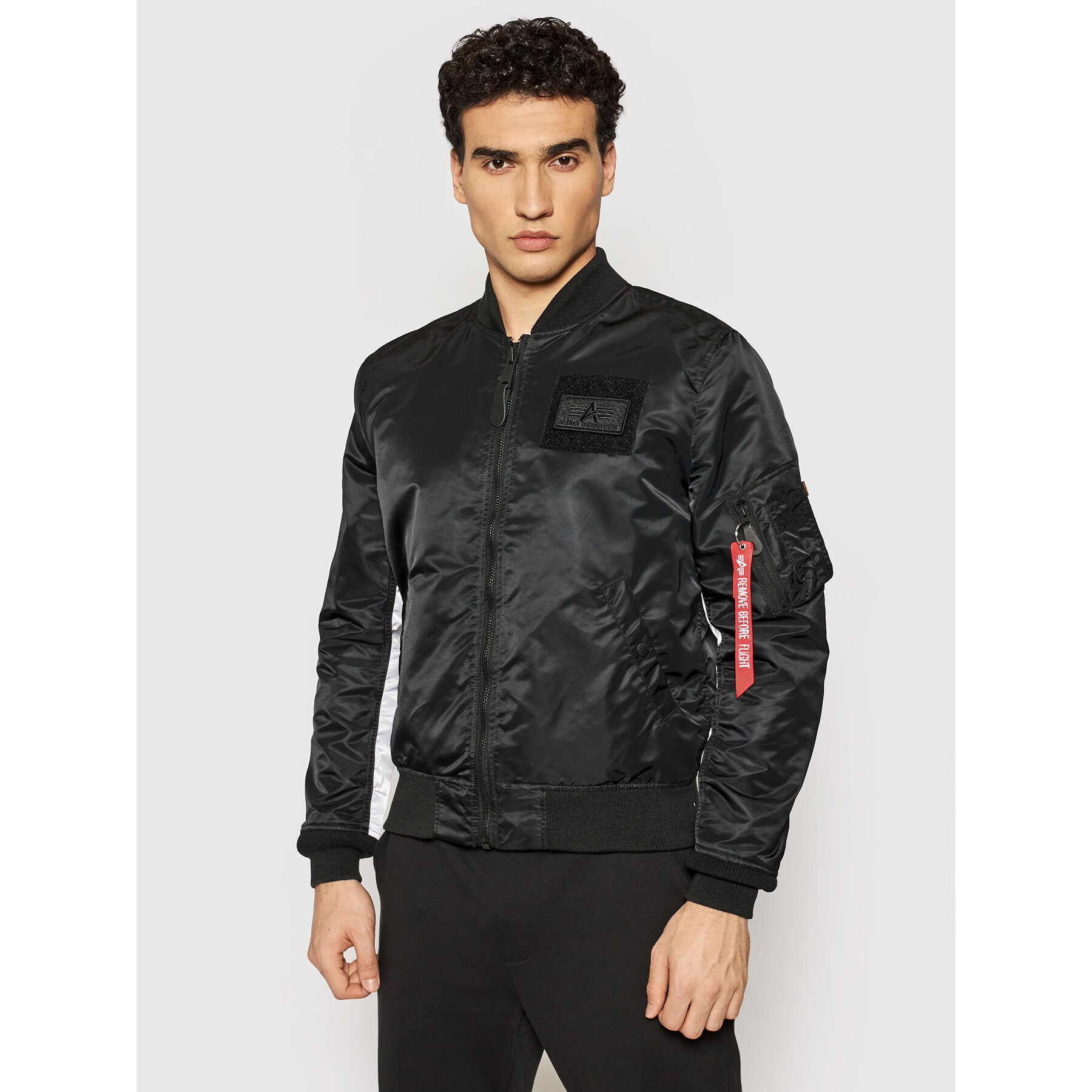 Alpha Industries Geacă bomber Custom 196107 Negru Regular Fit - Pled.ro