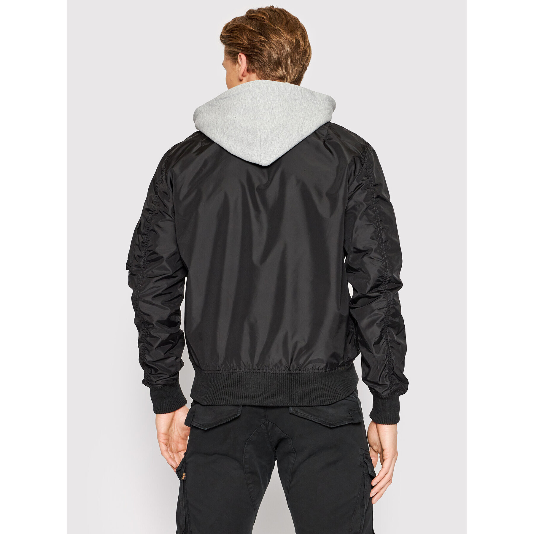 Alpha Industries Geacă bomber Hood 196108 Negru Regular Fit - Pled.ro