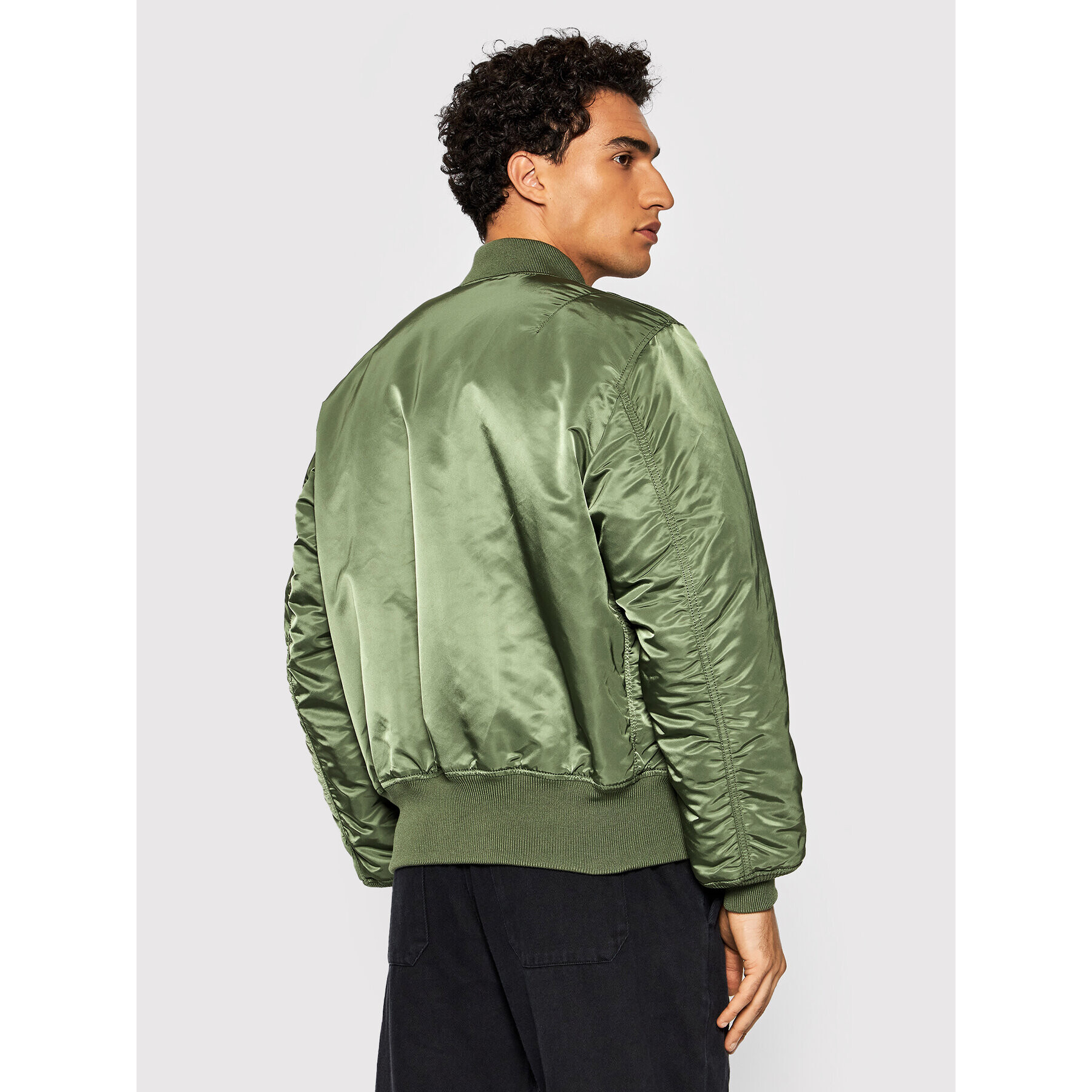 Alpha Industries Geacă bomber Ma-1 100101 Verde Regular Fit - Pled.ro