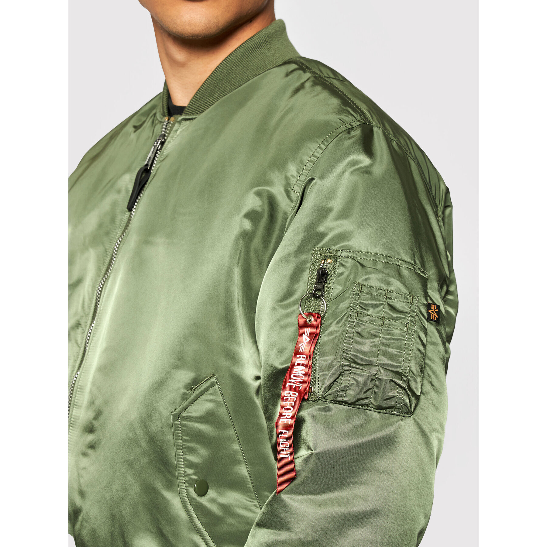 Alpha Industries Geacă bomber Ma-1 100101 Verde Regular Fit - Pled.ro