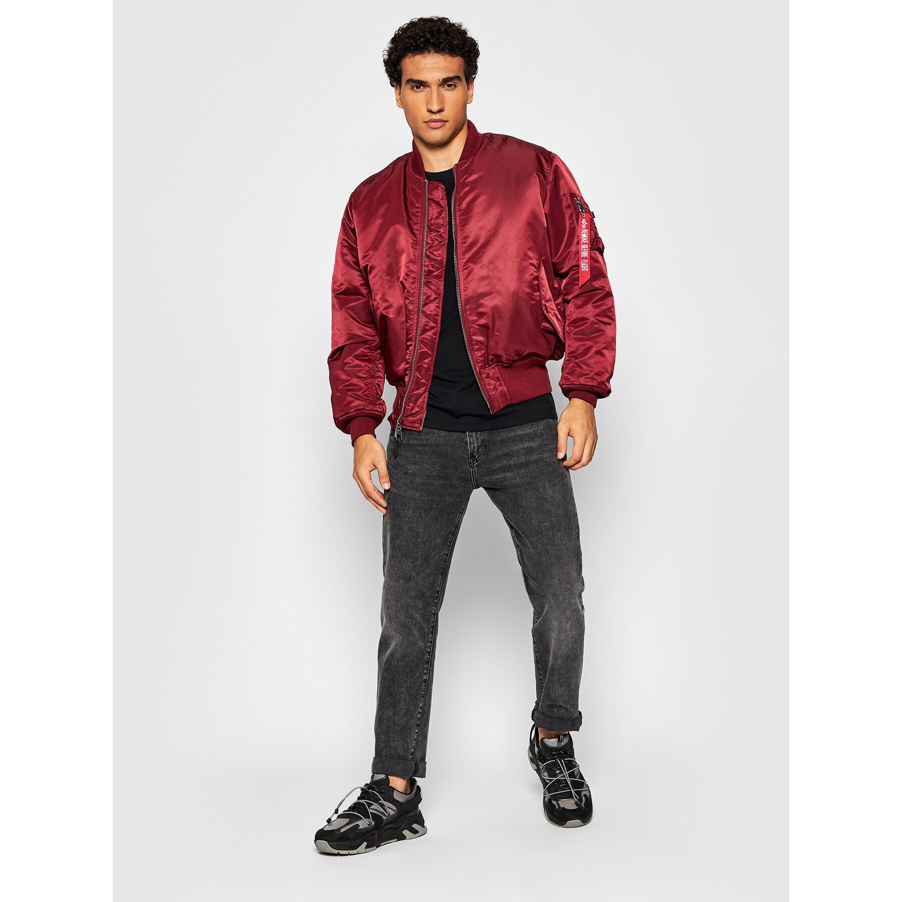 Alpha Industries Geacă bomber Ma-1 100101 Vișiniu Regular Fit - Pled.ro