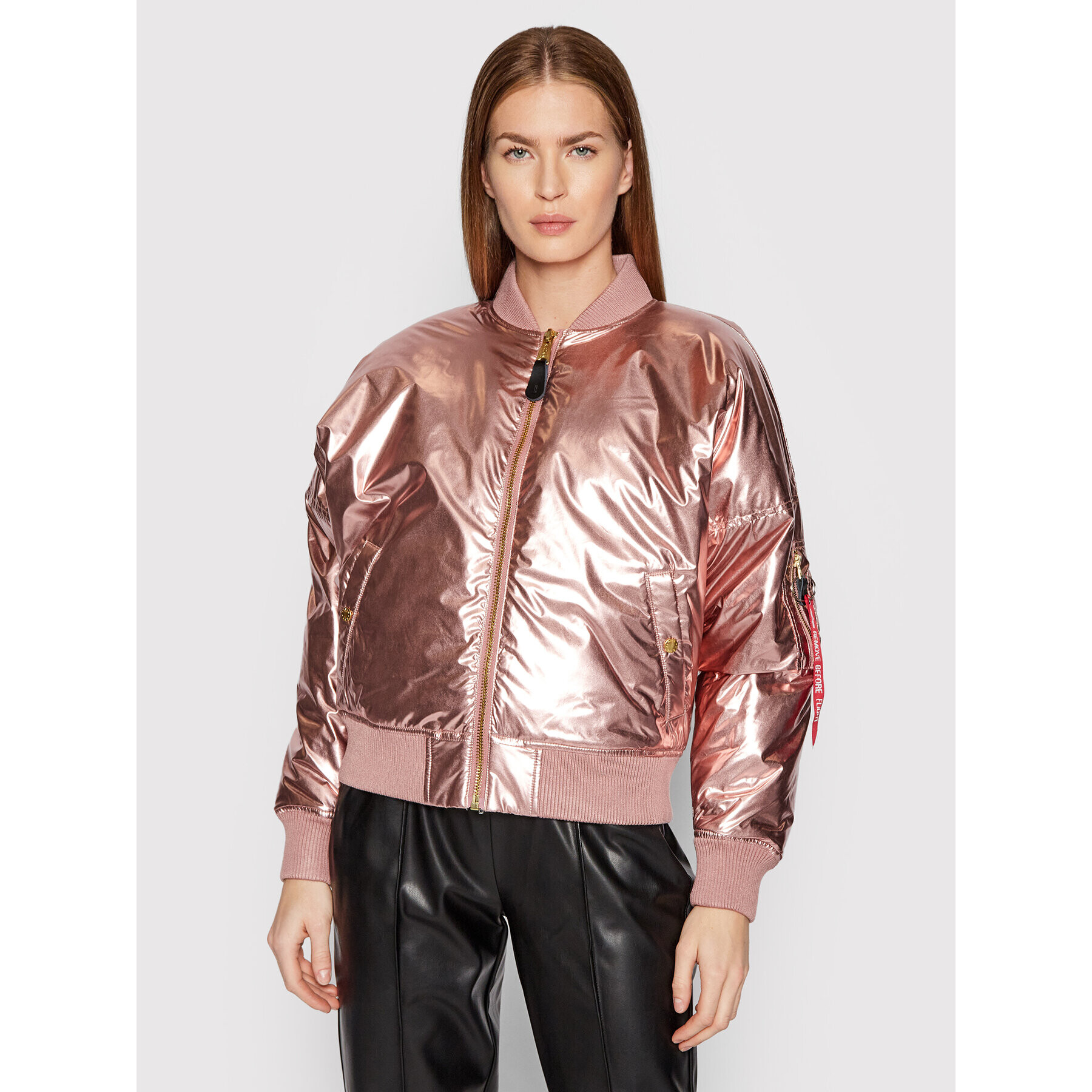 Alpha Industries Geacă bomber Ma-1 128001MF Roz Oversize - Pled.ro