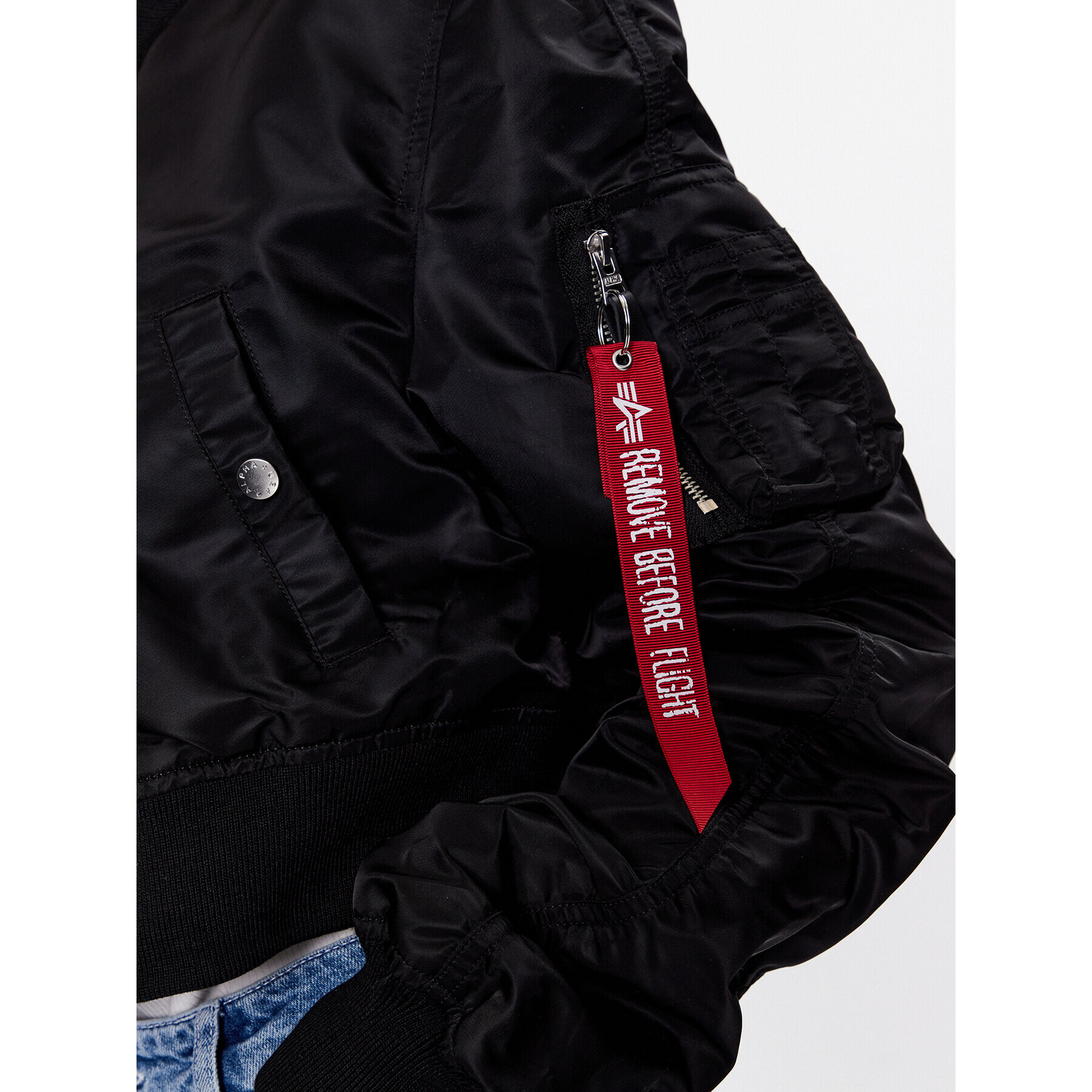 Alpha Industries Geacă bomber MA-1 136008 Negru Loose Fit - Pled.ro