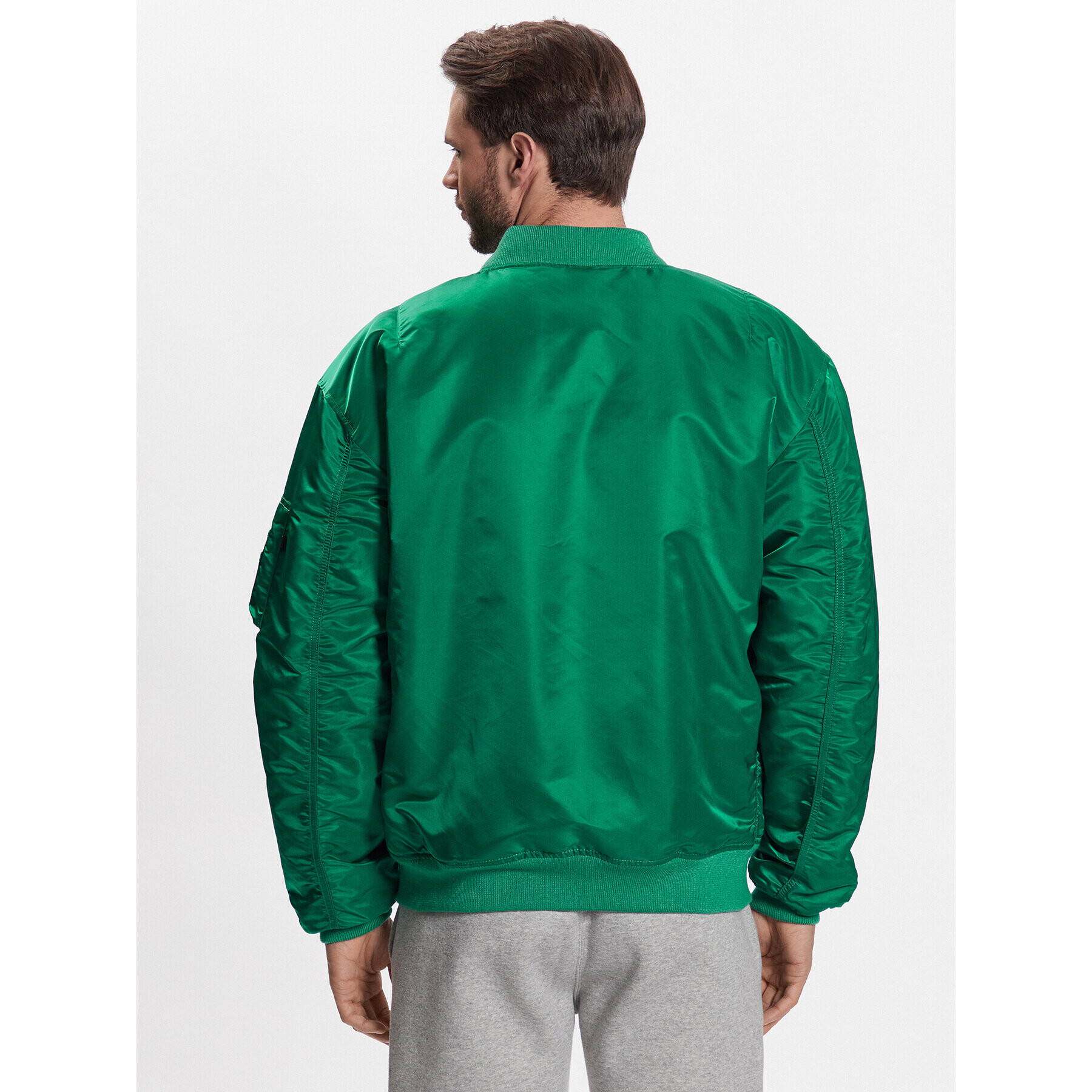 Alpha Industries Geacă bomber MA-1 CS 136136 Verde Relaxed Fit - Pled.ro