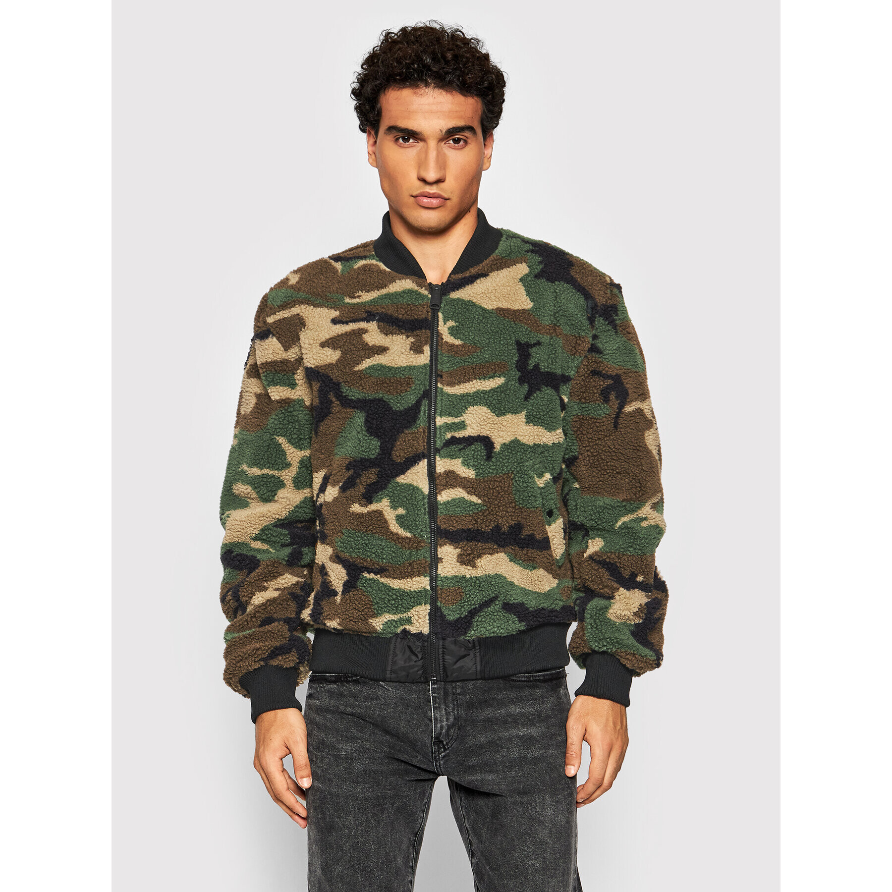 Alpha Industries Geacă bomber Ma-1 Flc Rev 198106 Negru Regular Fit - Pled.ro