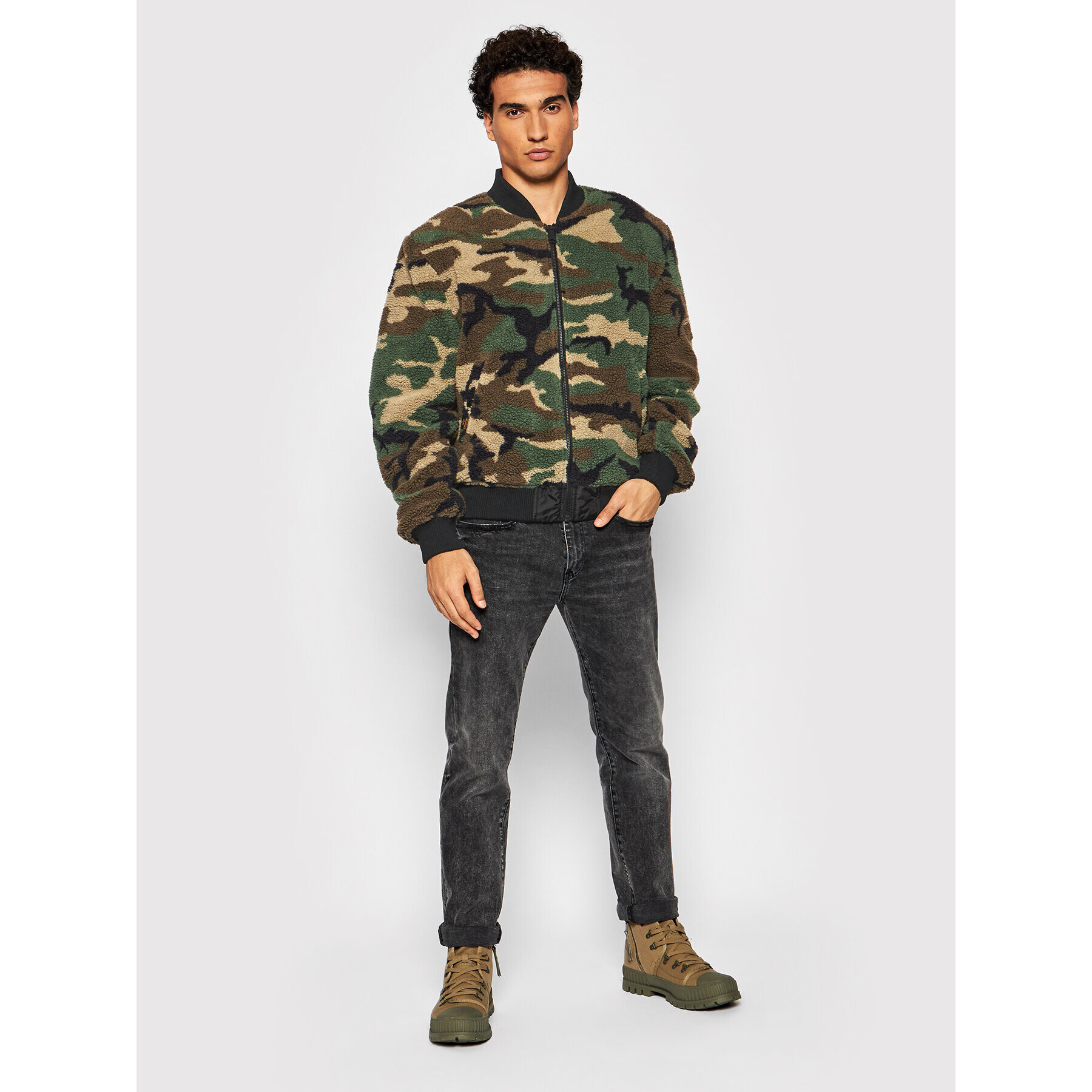 Alpha Industries Geacă bomber Ma-1 Flc Rev 198106 Negru Regular Fit - Pled.ro