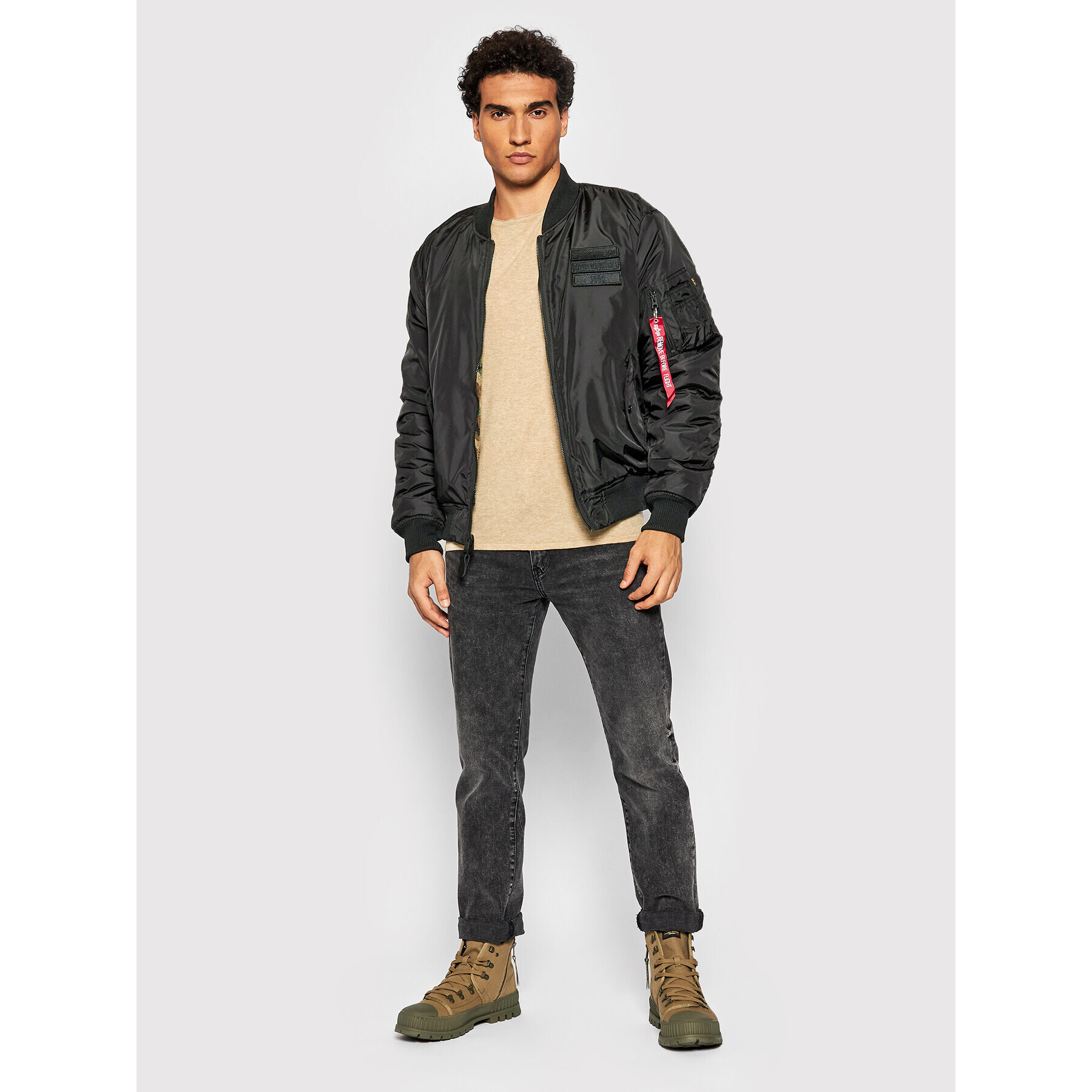 Alpha Industries Geacă bomber Ma-1 Flc Rev 198106 Negru Regular Fit - Pled.ro