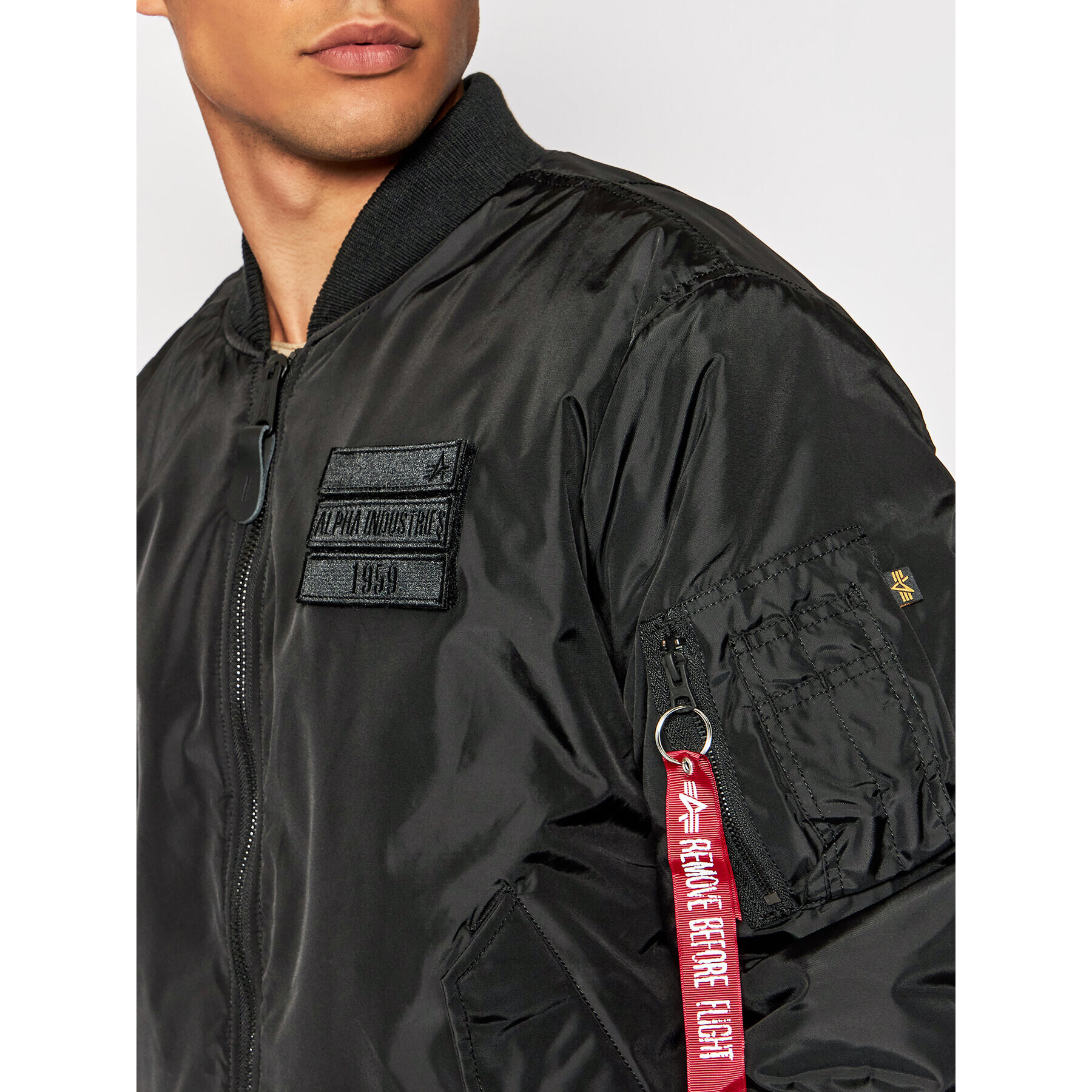 Alpha Industries Geacă bomber Ma-1 Flc Rev 198106 Negru Regular Fit - Pled.ro