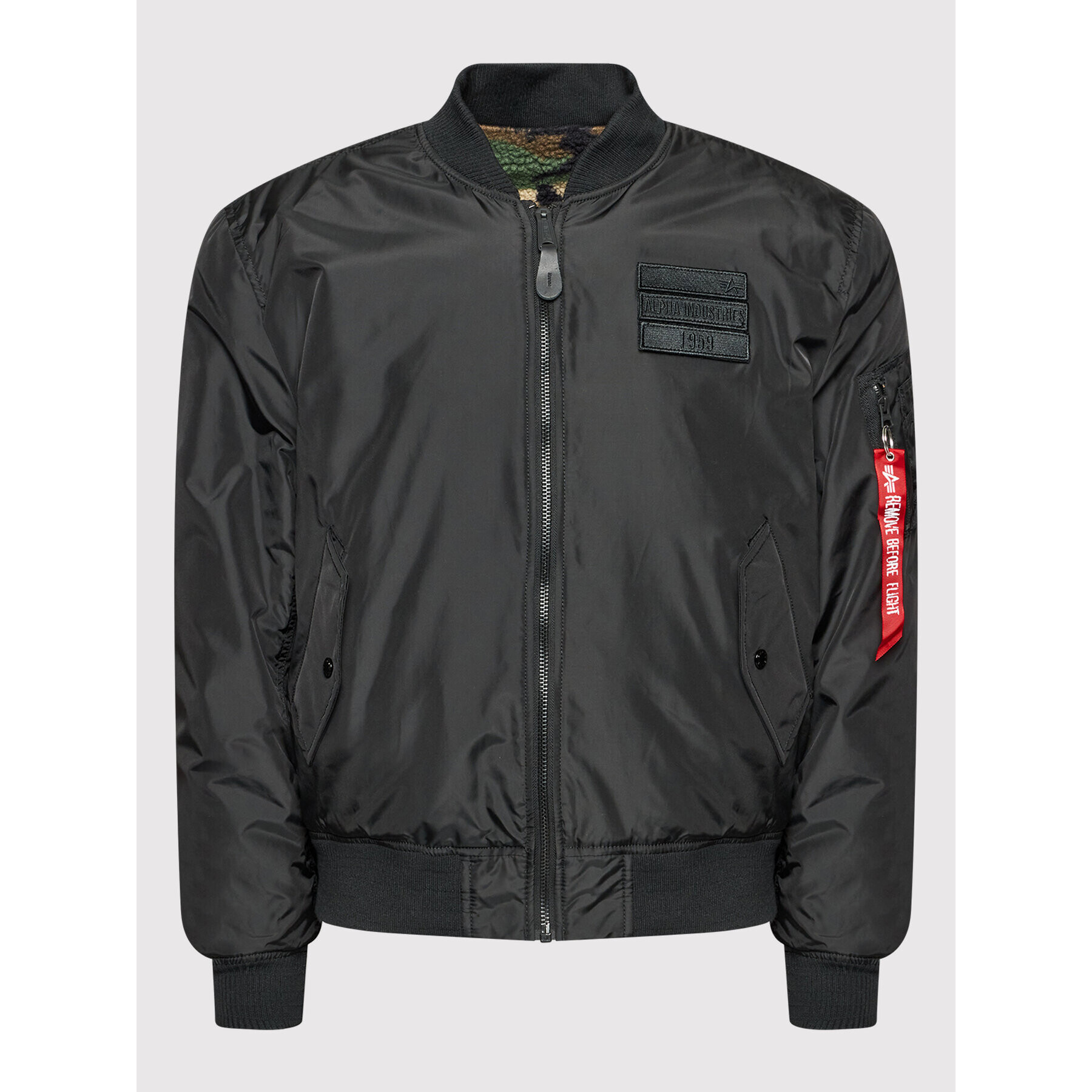 Alpha Industries Geacă bomber Ma-1 Flc Rev 198106 Negru Regular Fit - Pled.ro