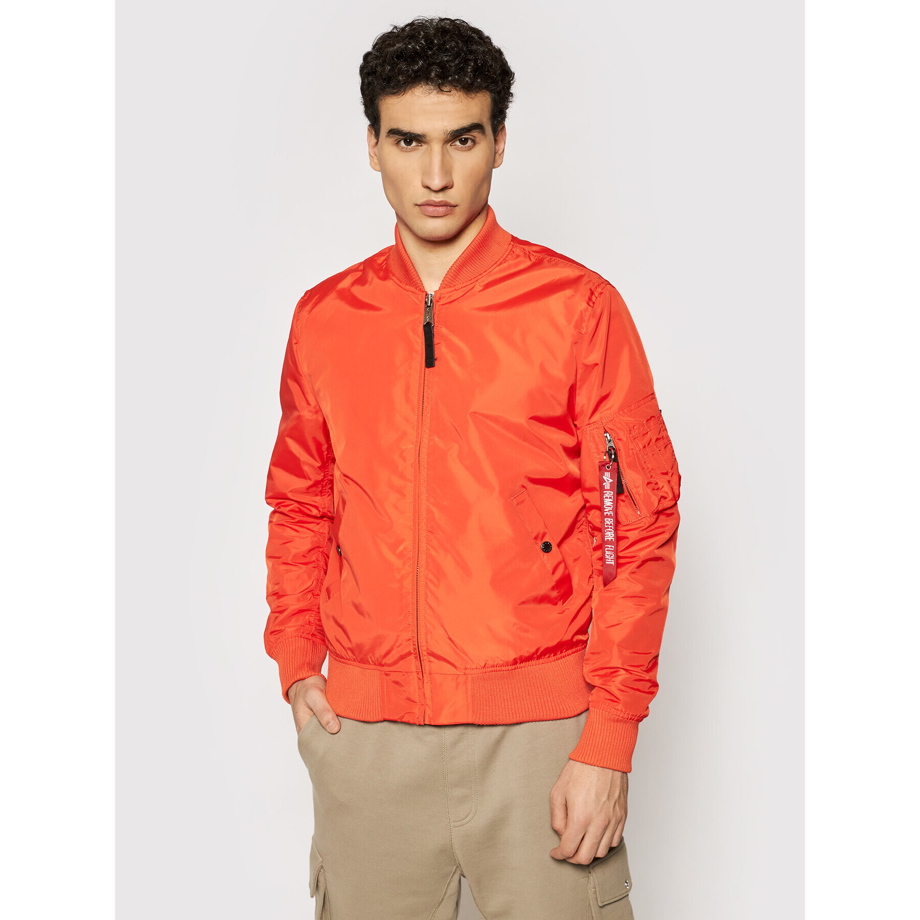 Alpha Industries Geacă bomber Ma-1 Tt 191103 Portocaliu Regular Fit - Pled.ro