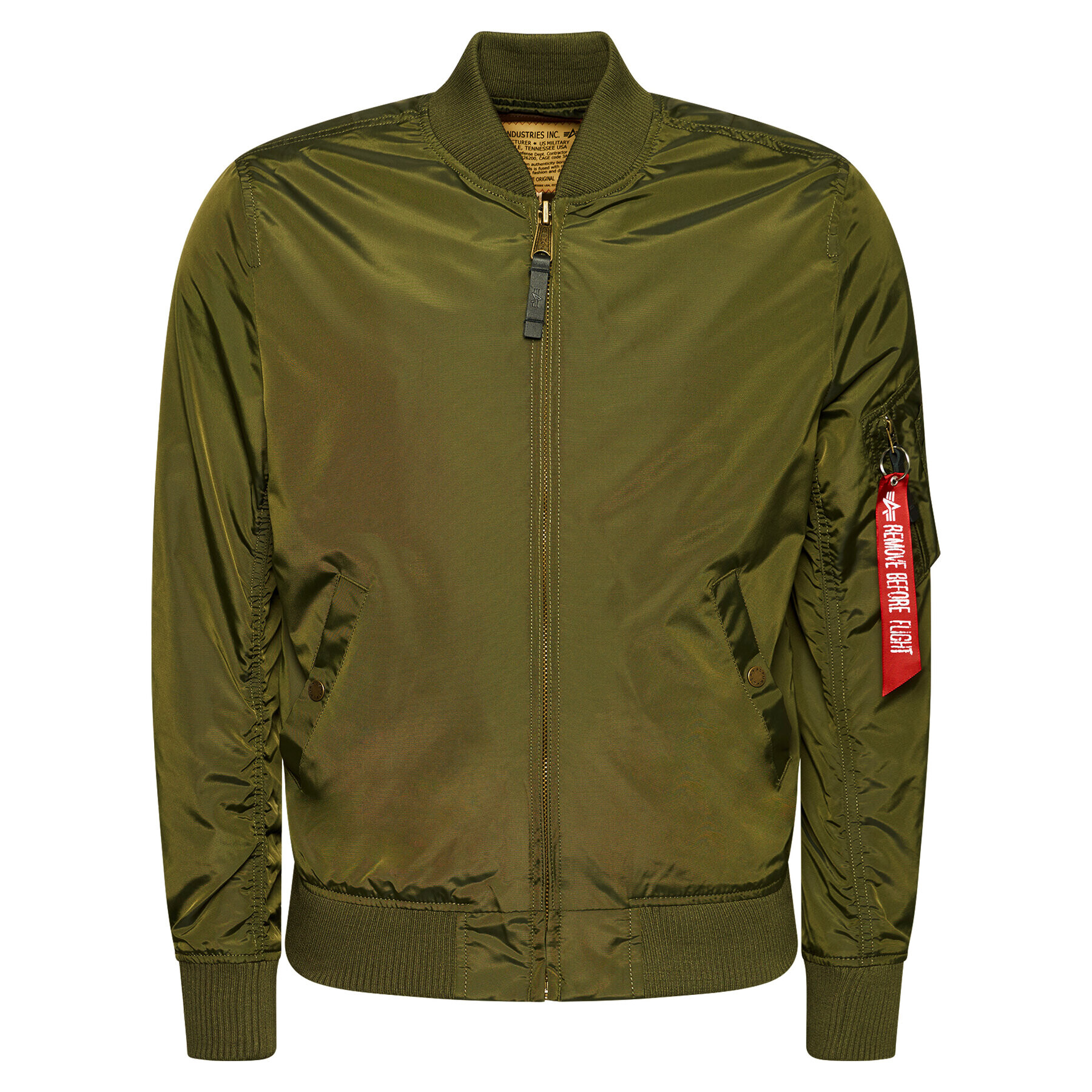 Alpha Industries Geacă bomber Ma-1 191103 Verde Regular Fit - Pled.ro