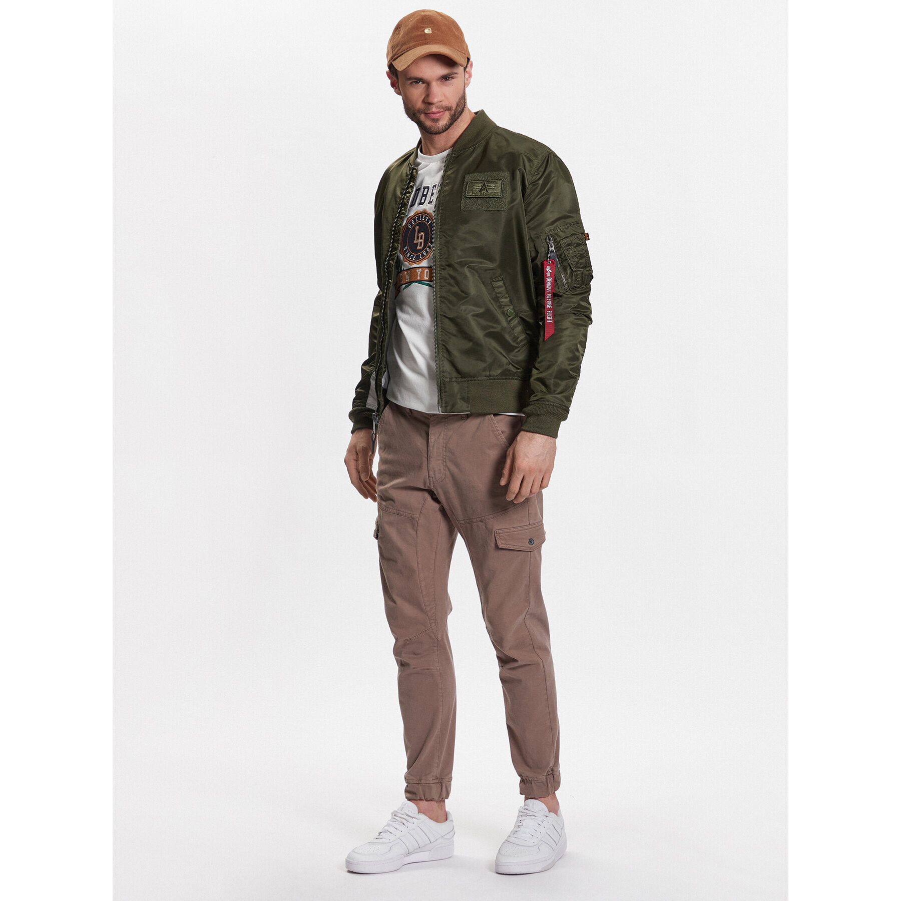 Alpha Industries Geacă bomber MA-1 196107 Verde Regular Fit - Pled.ro