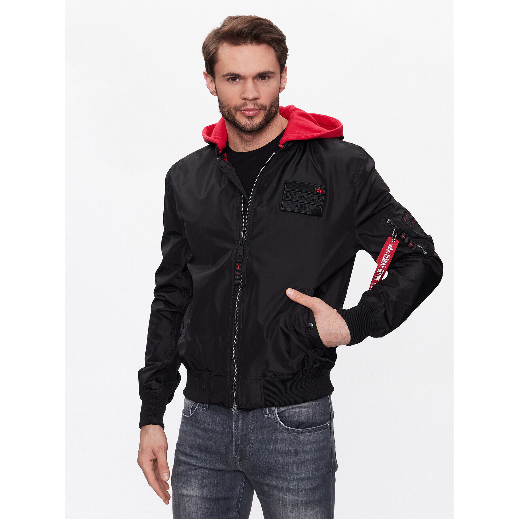 Alpha Industries Geacă bomber MA-1 126117 Negru Regular Fit - Pled.ro