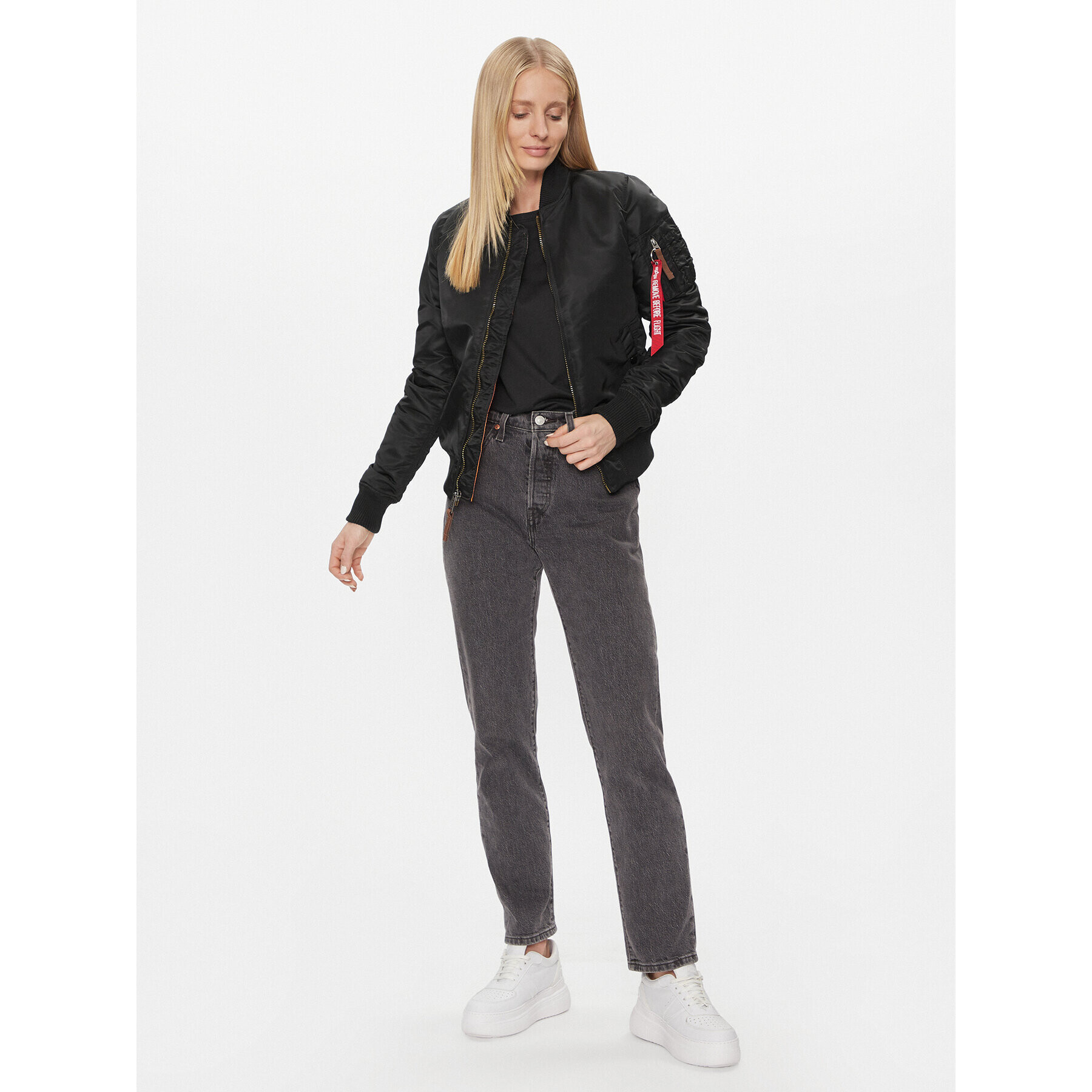 Alpha Industries Geacă bomber MA-1 VF 59 133009 Negru Regular Fit - Pled.ro