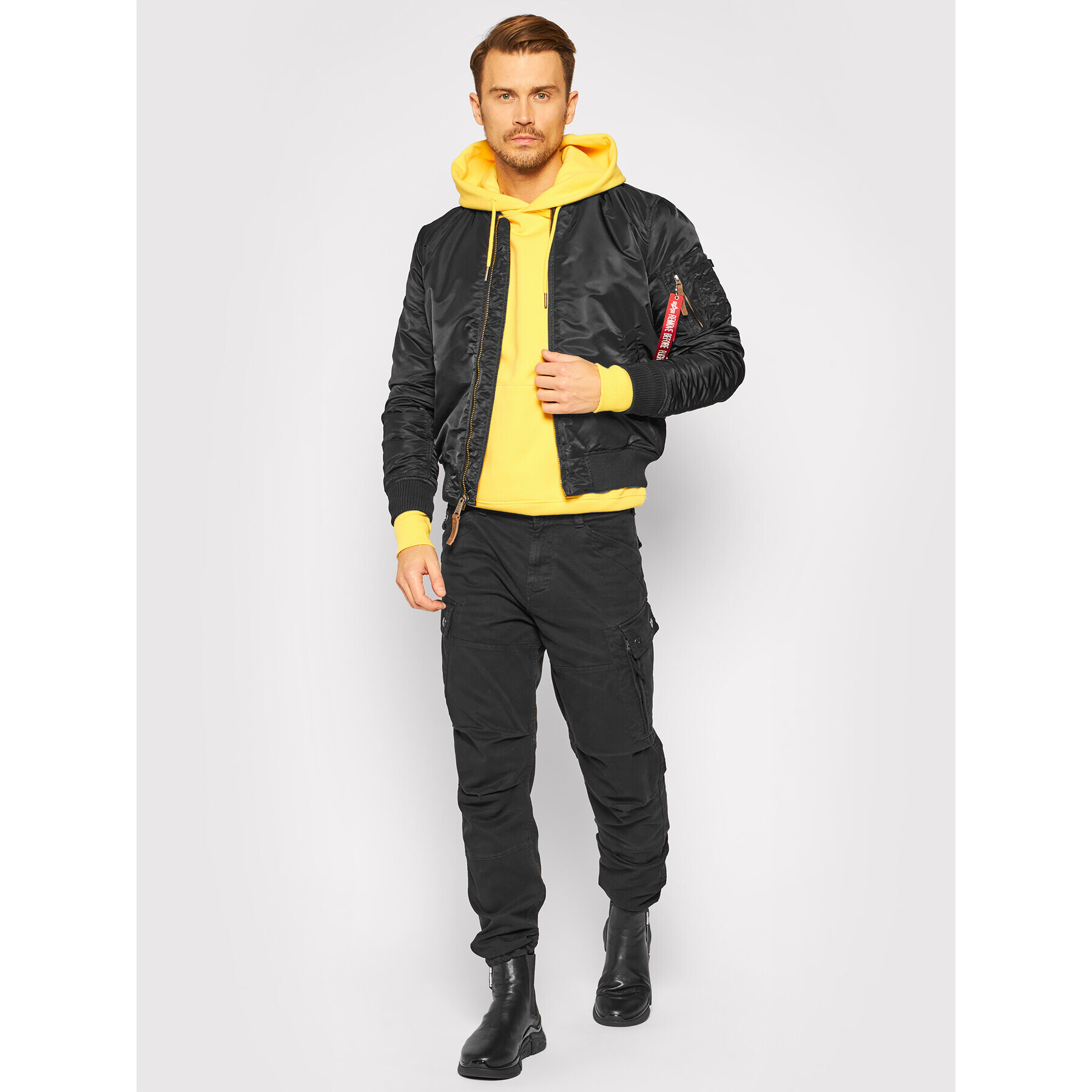 Alpha Industries Geacă bomber Ma-1 Vf 59 191118 Negru Slim Fit - Pled.ro