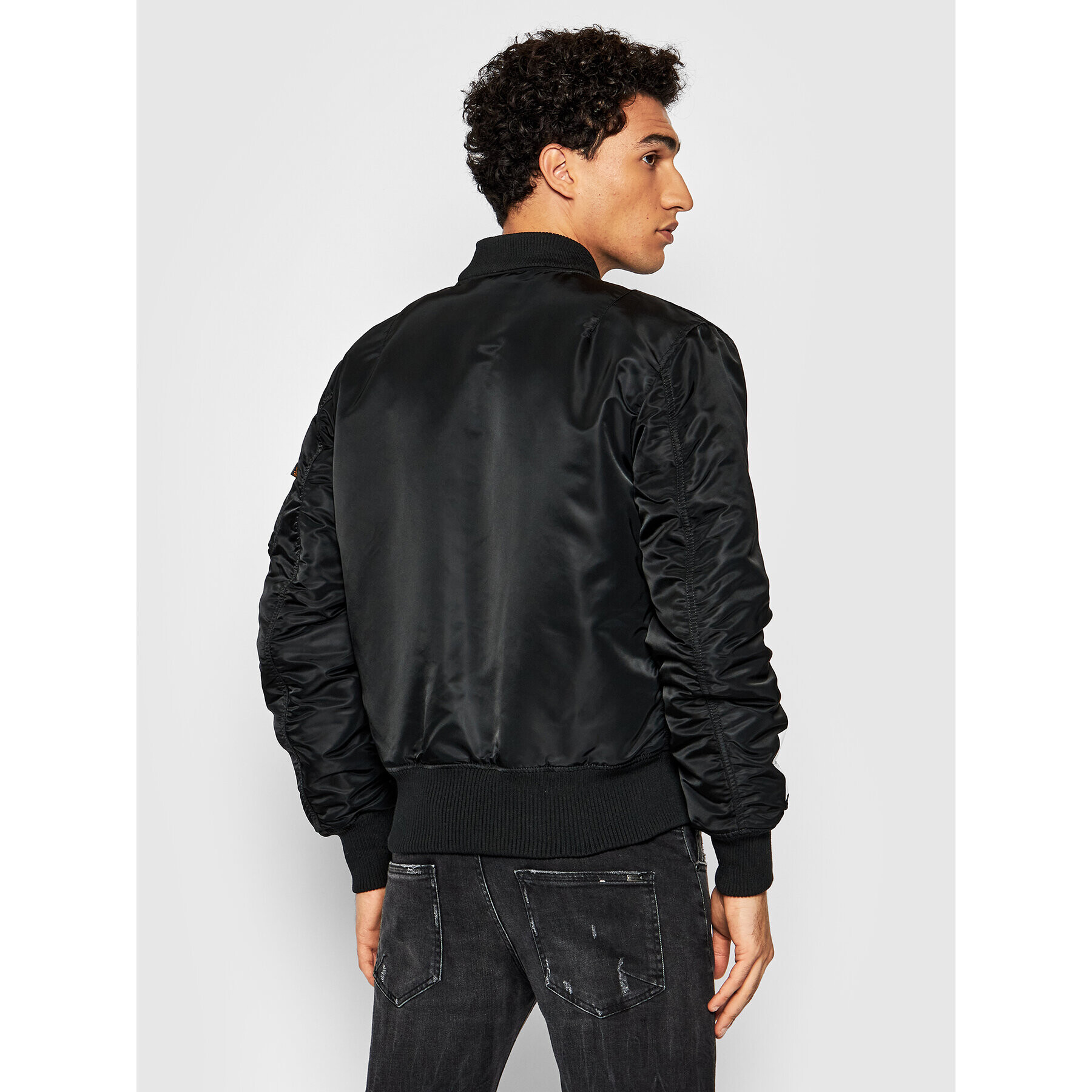 Alpha Industries Geacă bomber Ma_1 Zhp 118101 Negru Regular Fit - Pled.ro