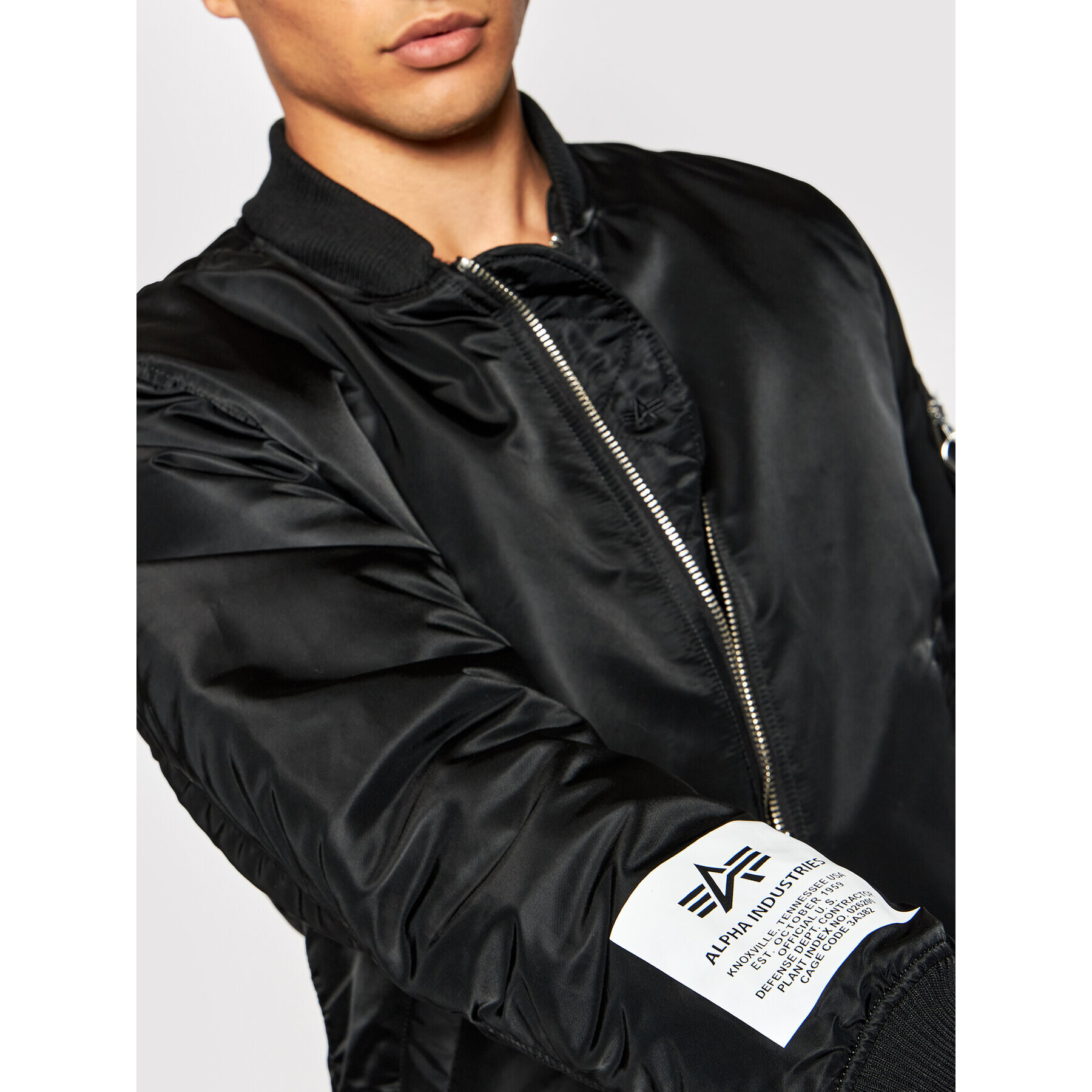 Alpha Industries Geacă bomber Ma_1 Zhp 118101 Negru Regular Fit - Pled.ro