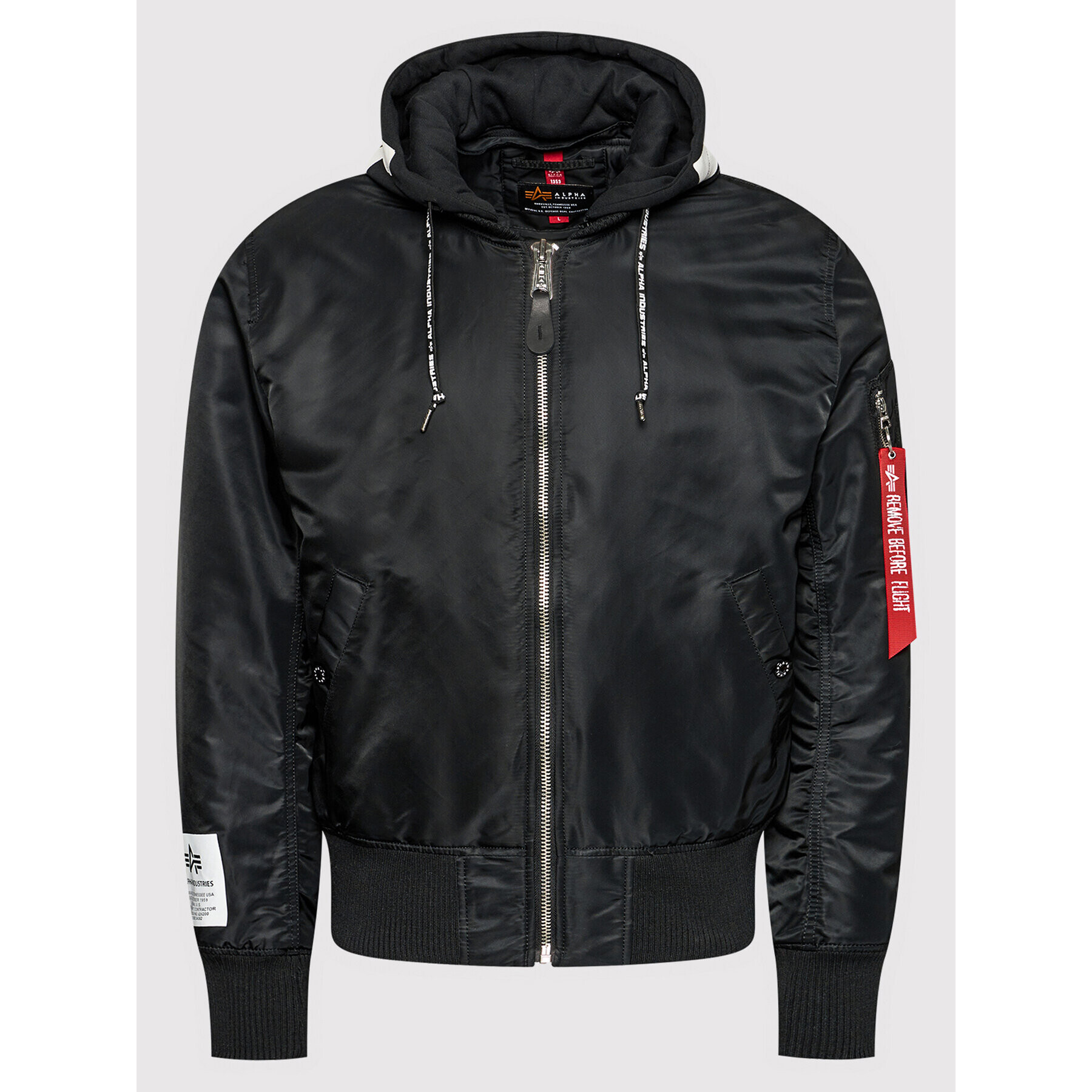 Alpha Industries Geacă bomber Ma_1 Zhp 118101 Negru Regular Fit - Pled.ro