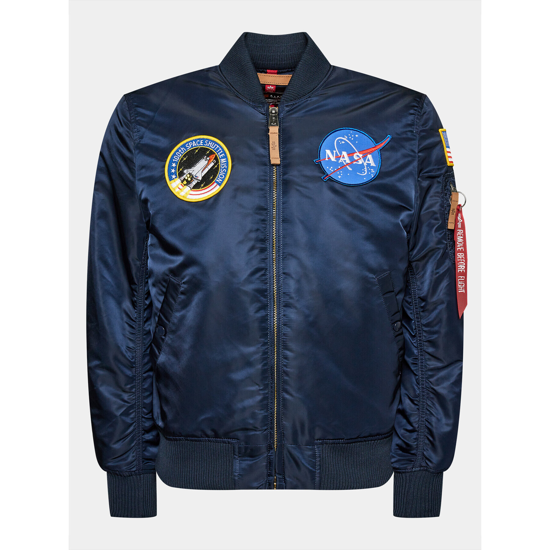 Alpha Industries Geacă bomber Nasa 166107 Bleumarin Regular Fit - Pled.ro