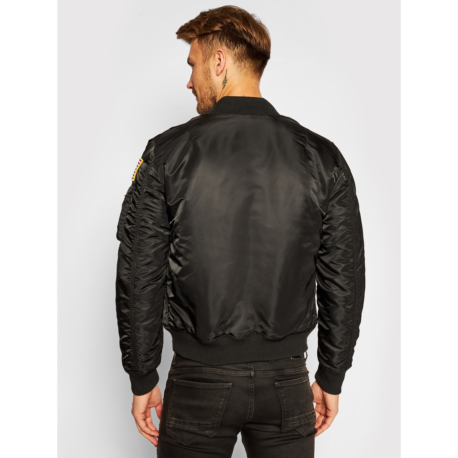 Alpha Industries Geacă bomber Nasa 166107 Negru Regular Fit - Pled.ro