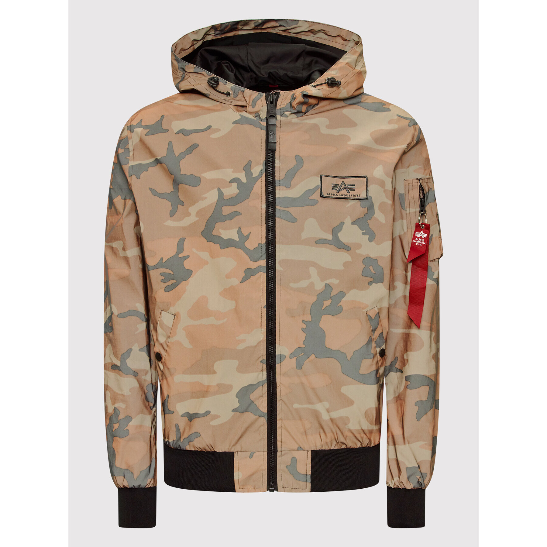 Alpha Industries Geacă Camo 126138RC Maro Regular Fit - Pled.ro