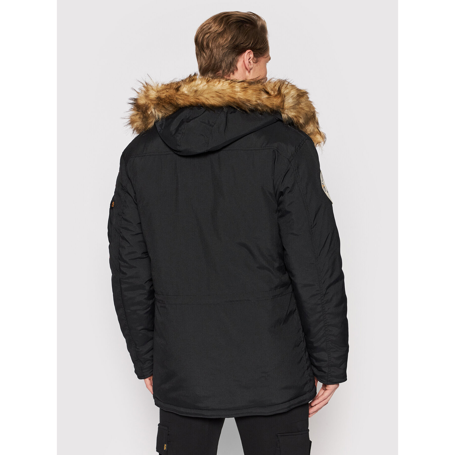 Alpha Industries Geacă de iarnă 123144 Negru Regular Fit - Pled.ro