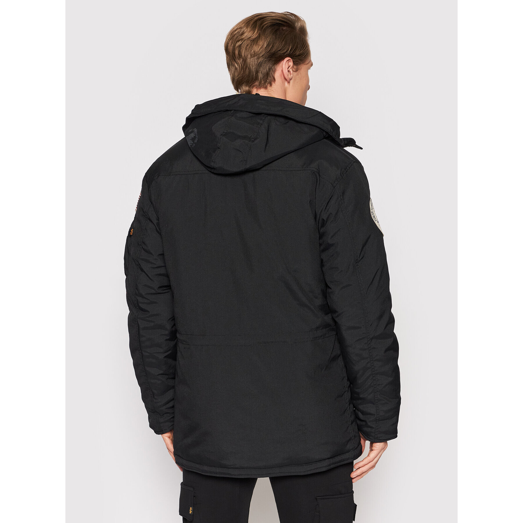 Alpha Industries Geacă de iarnă 123144 Negru Regular Fit - Pled.ro