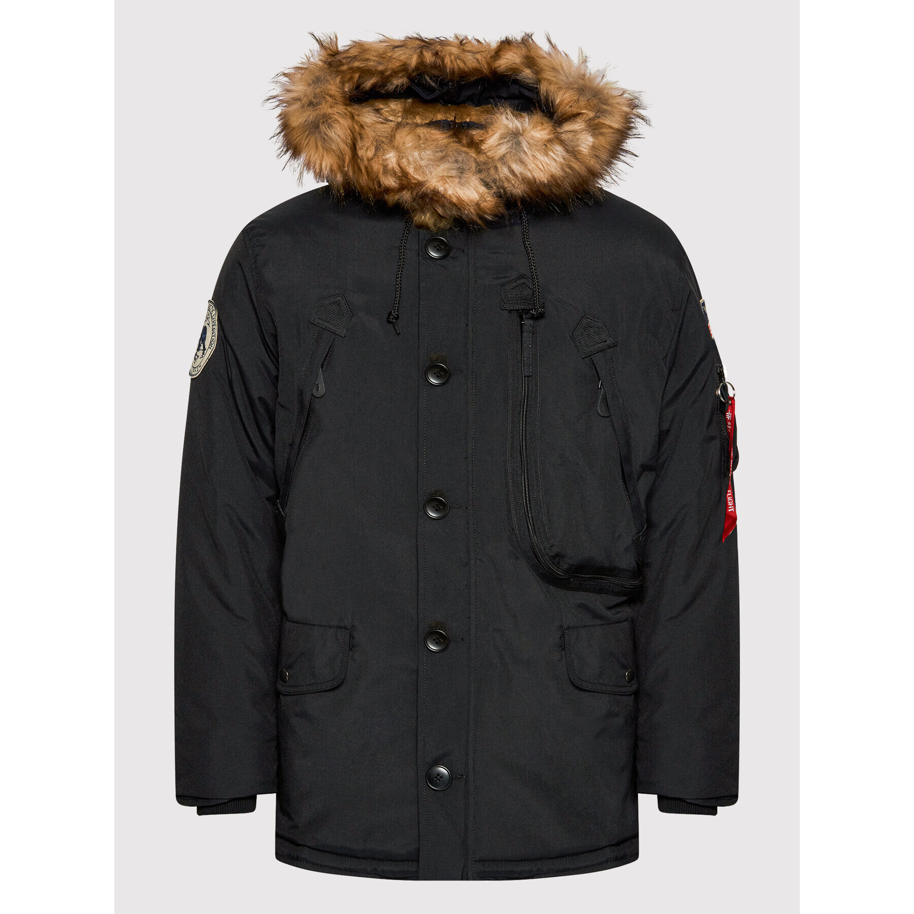 Alpha Industries Geacă de iarnă 123144 Negru Regular Fit - Pled.ro