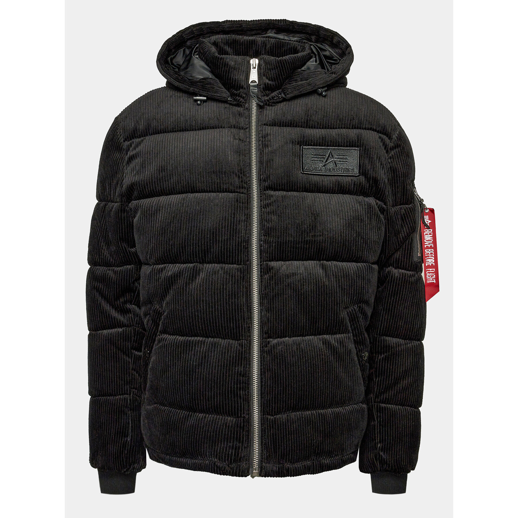 Alpha Industries Geacă din puf Cord 138118 Negru Regular Fit - Pled.ro