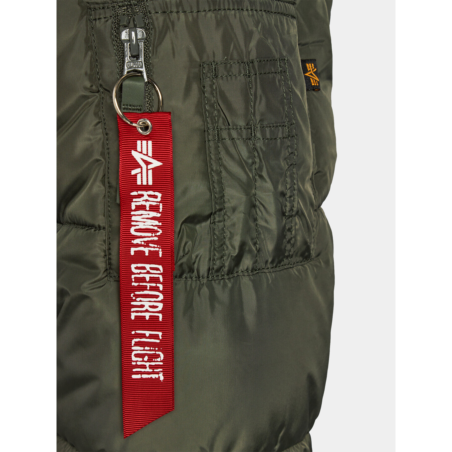 Alpha Industries Geacă din puf MA-1 138116 Verde Regular Fit - Pled.ro