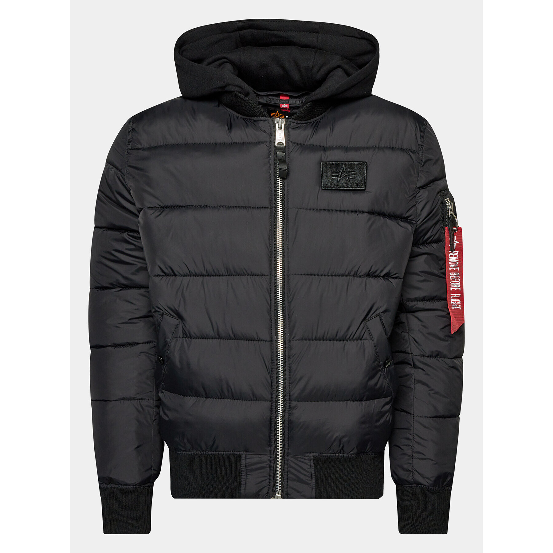 Alpha Industries Geacă din puf Ma-1 ZH Back Print 118107 Negru Regular Fit - Pled.ro