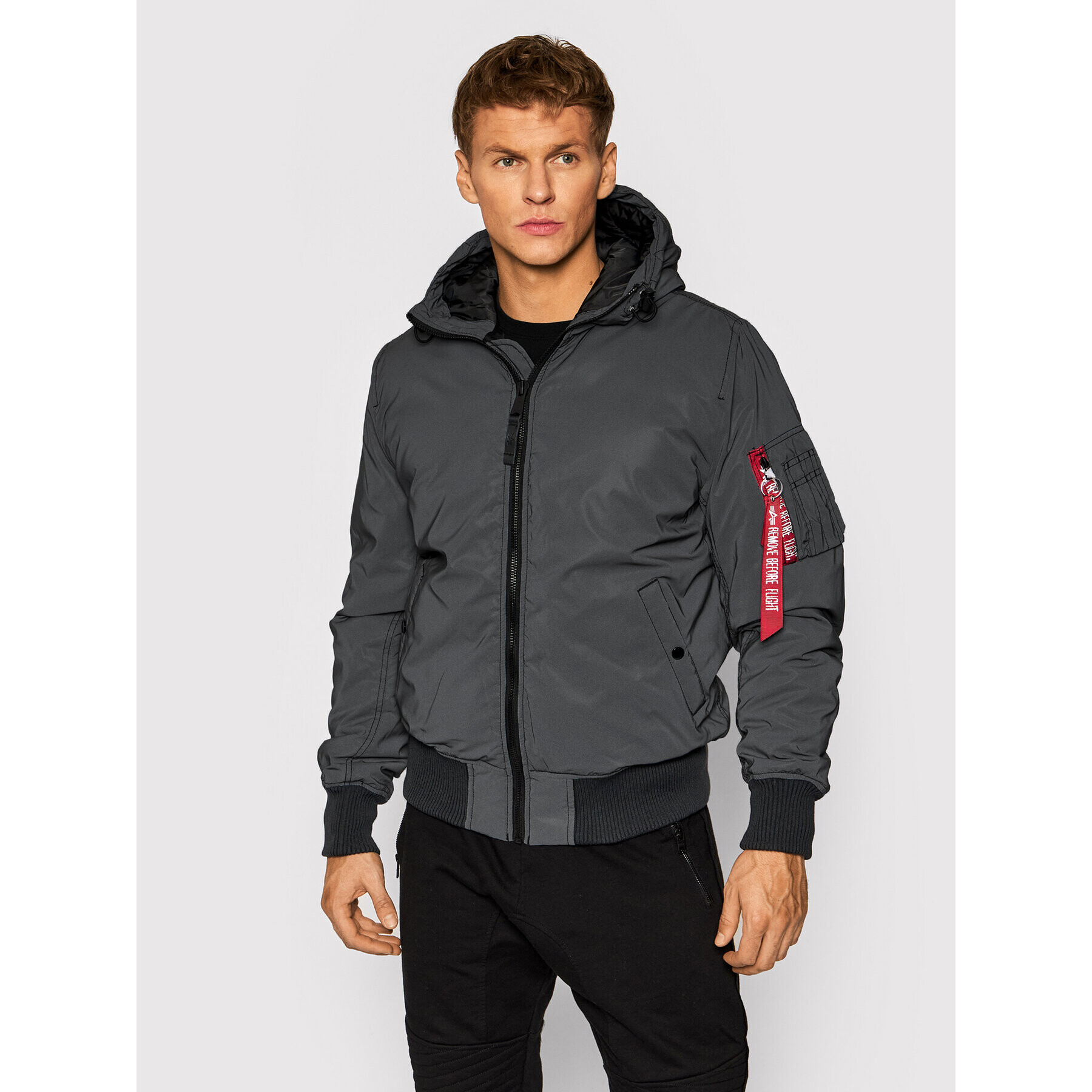 Alpha Industries Geacă Ma-1 Reflective 118115 Negru Regular Fit - Pled.ro