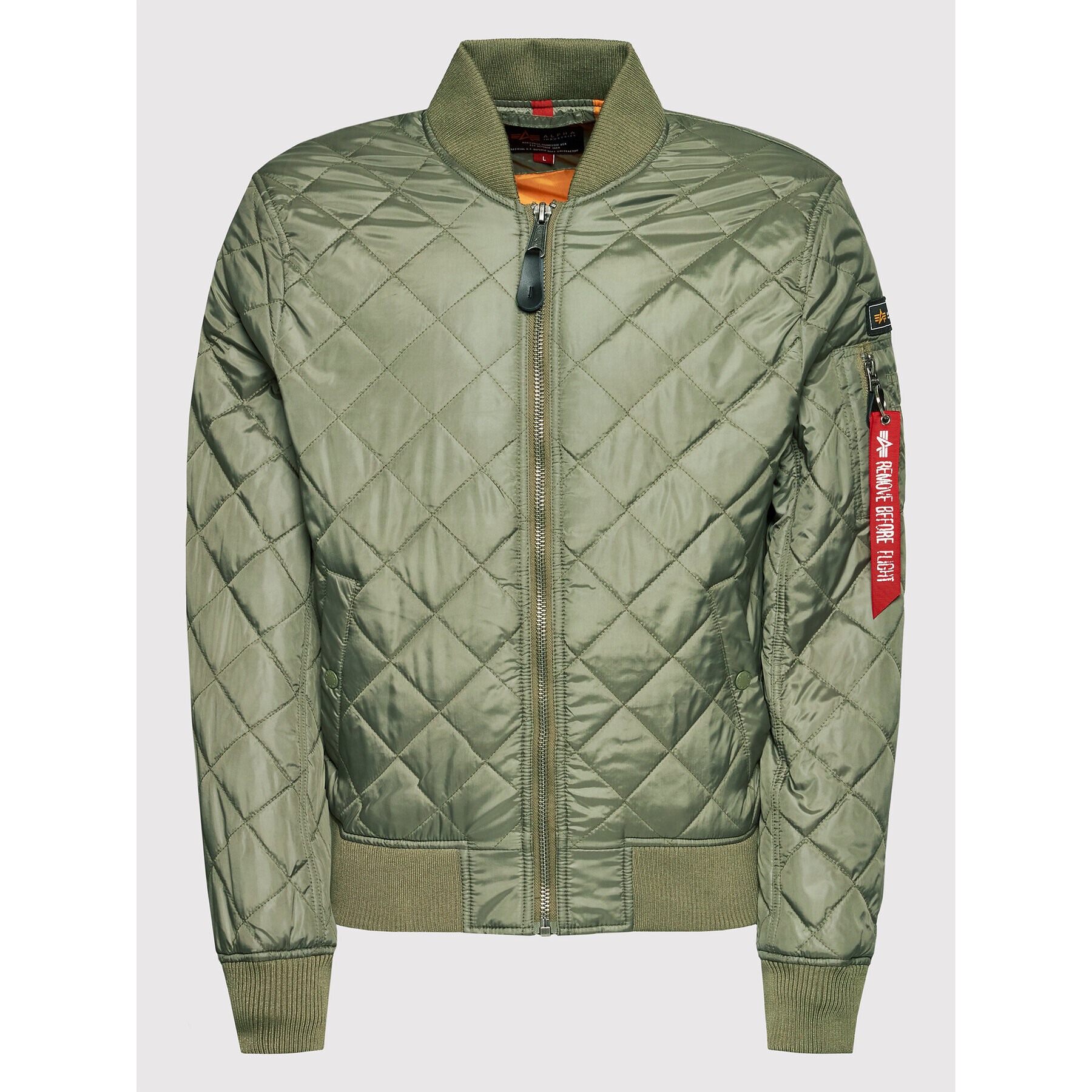 Alpha Industries Geacă bomber 106112 Verde Regular Fit - Pled.ro