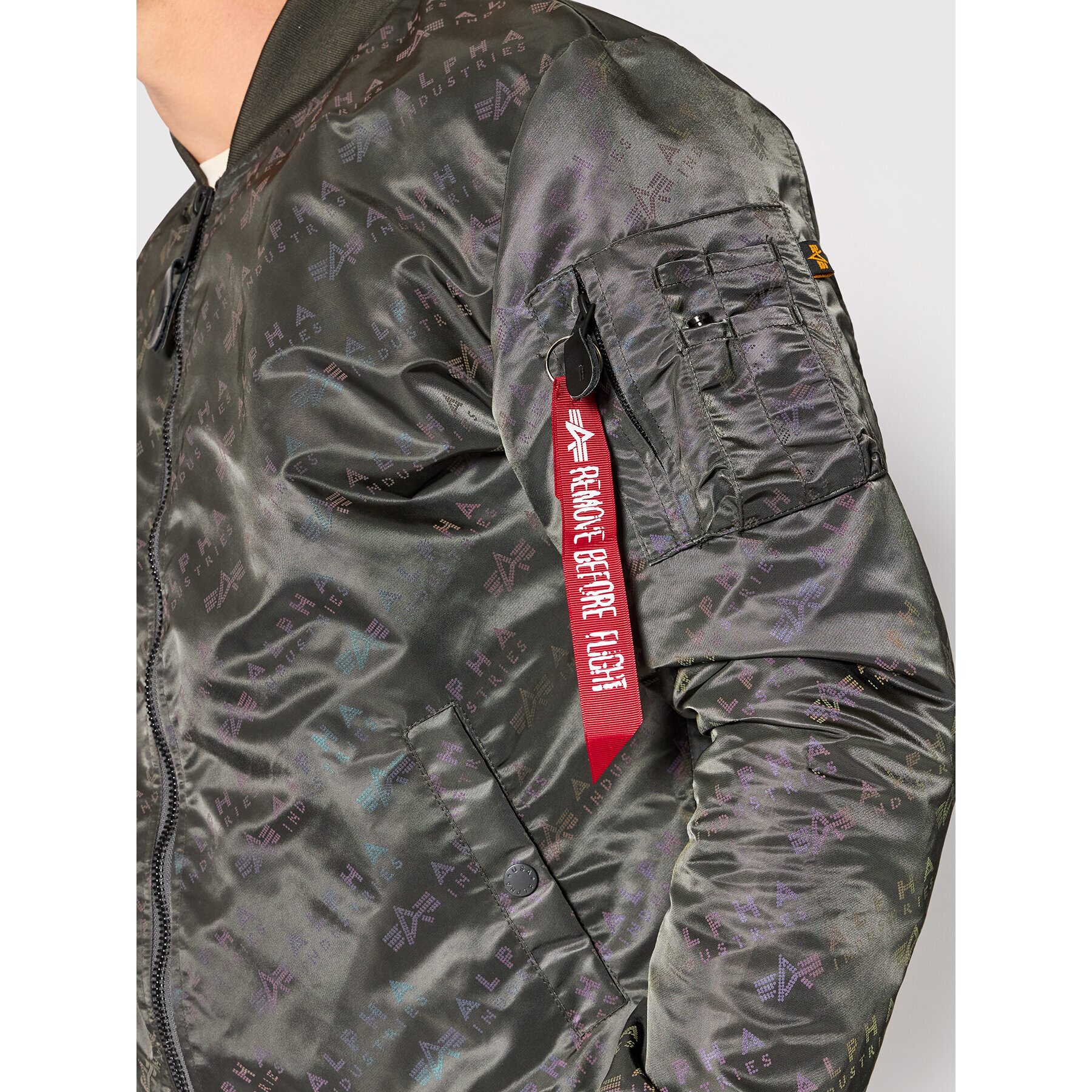 Alpha Industries Geacă bomber Ma-1 Lw Aop Rainbow Ref. 106109 Gri Regular Fit - Pled.ro