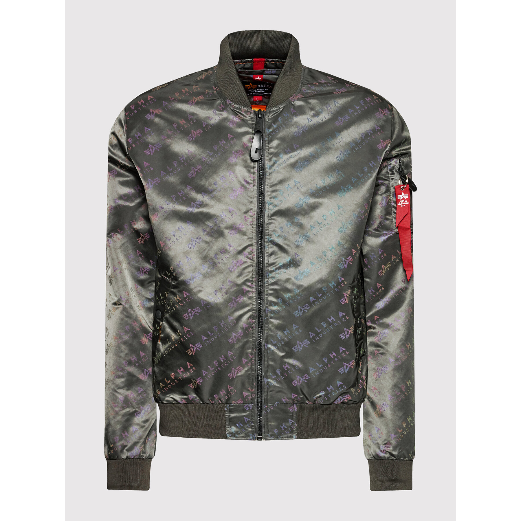 Alpha Industries Geacă bomber Ma-1 Lw Aop Rainbow Ref. 106109 Gri Regular Fit - Pled.ro