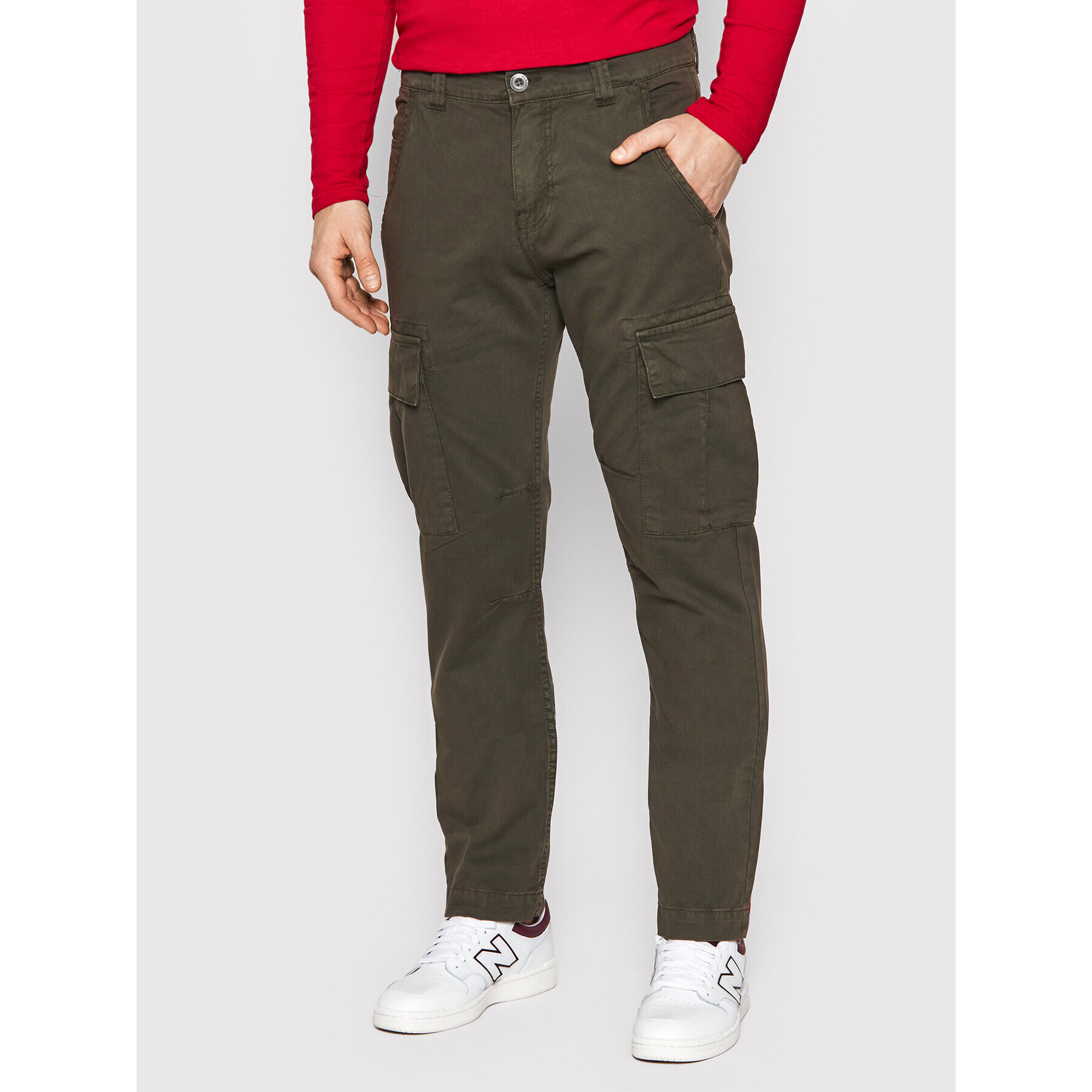 Alpha Industries Pantaloni din material Agent 158205 Gri Regular Fit - Pled.ro