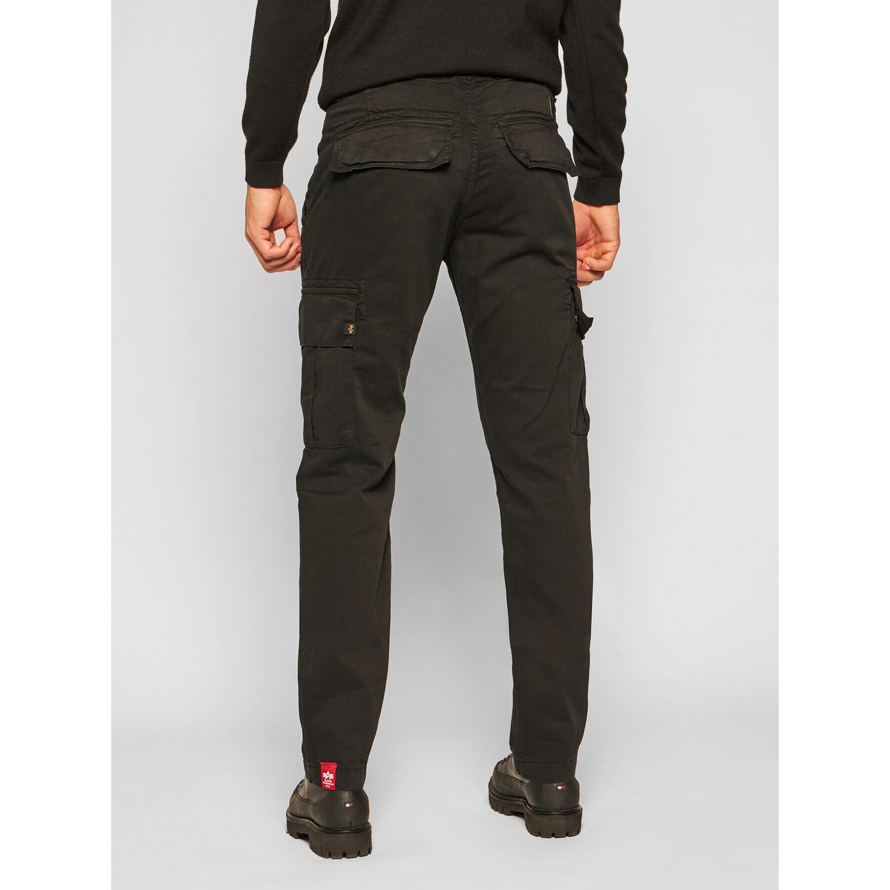 Alpha Industries Pantaloni din material Agent 158205 Negru Regular Fit - Pled.ro