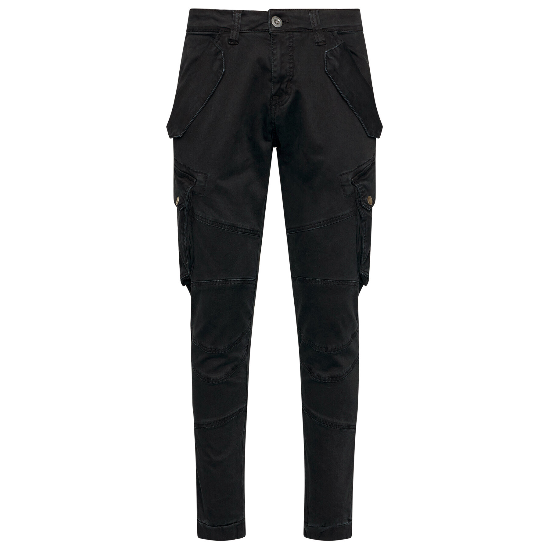 Alpha Industries Pantaloni din material Combat 126215 Negru Slim Fit - Pled.ro