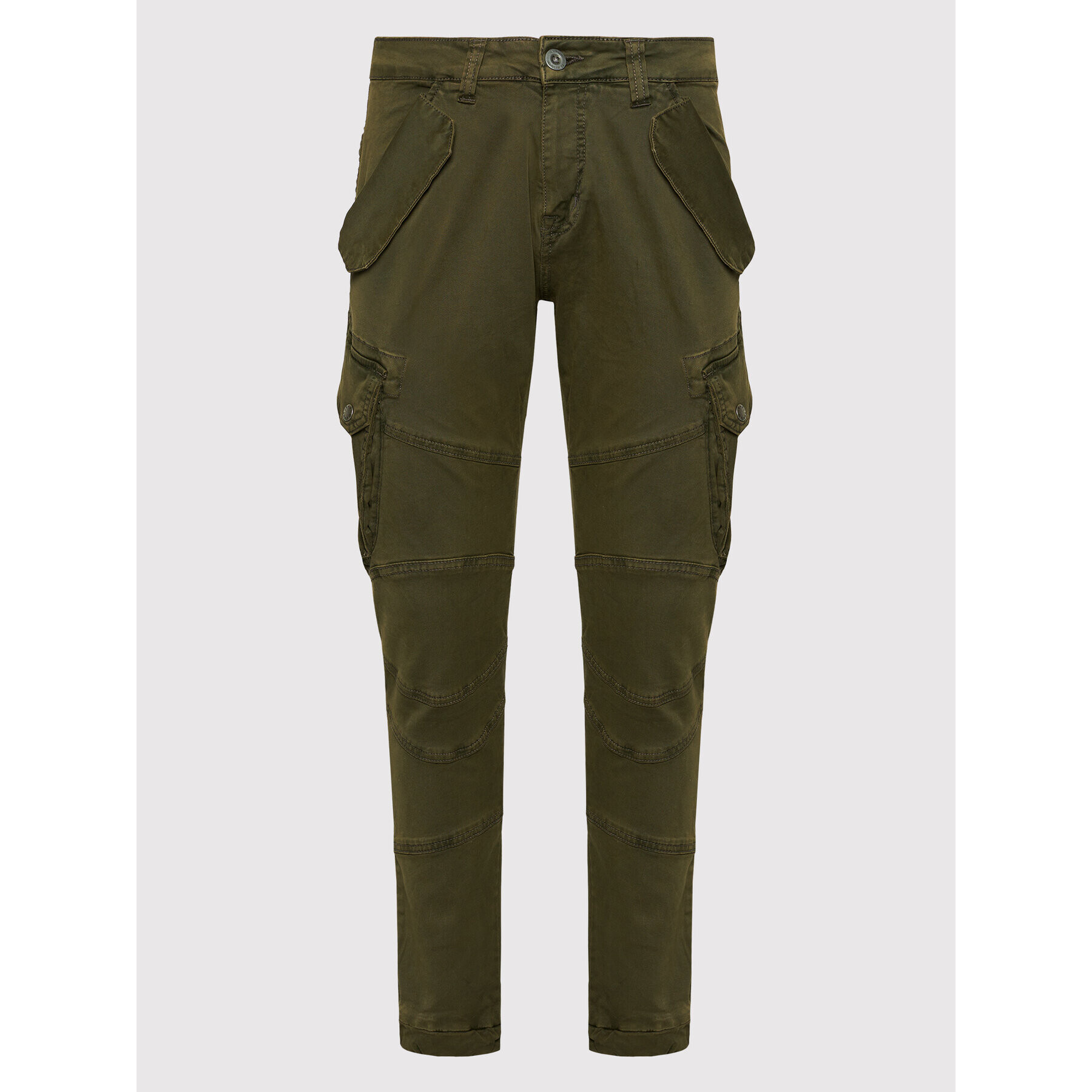 Alpha Industries Pantaloni din material Combat 126215 Verde Slim Fit - Pled.ro