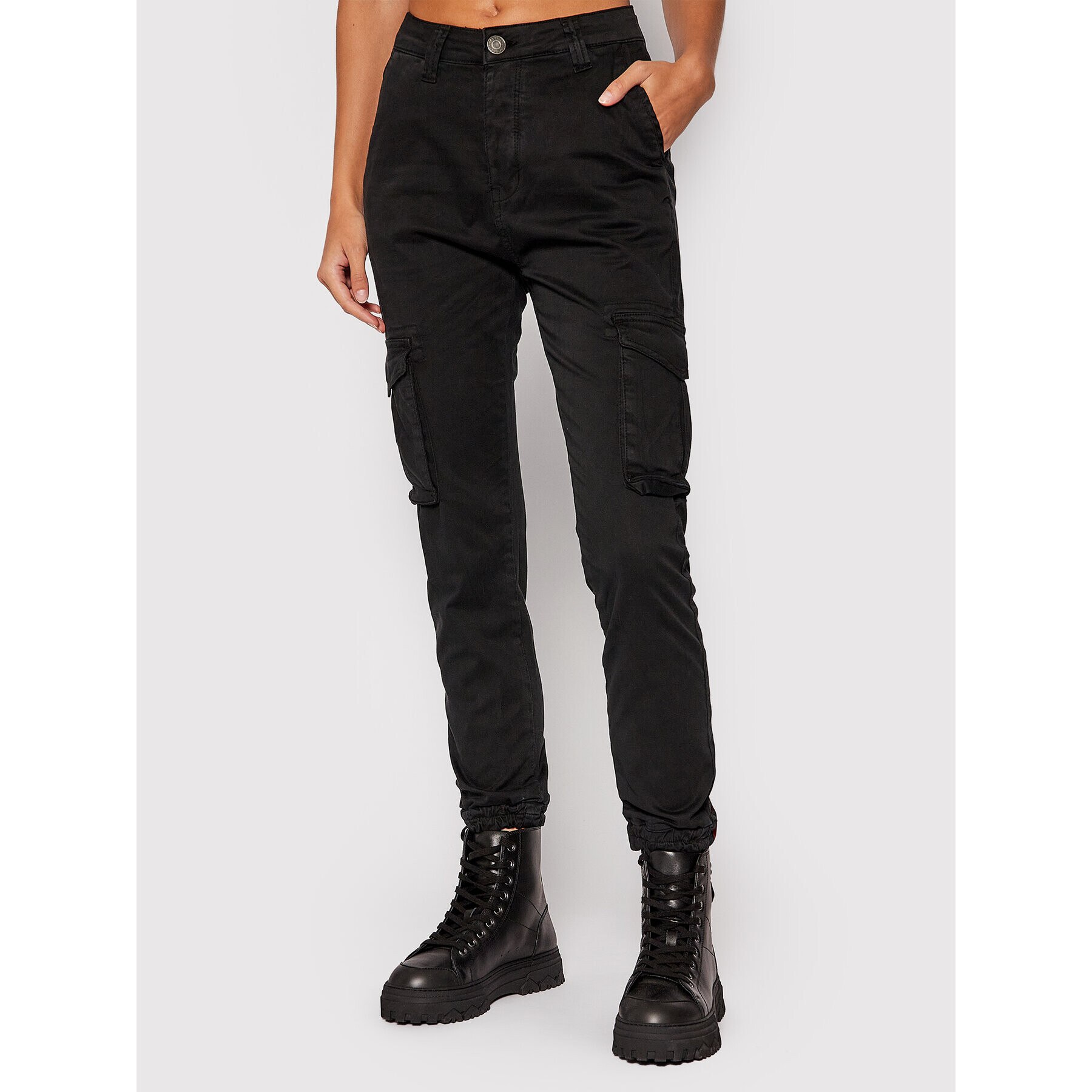 Alpha Industries Pantaloni din material Field 118010 Negru Regular Fit - Pled.ro